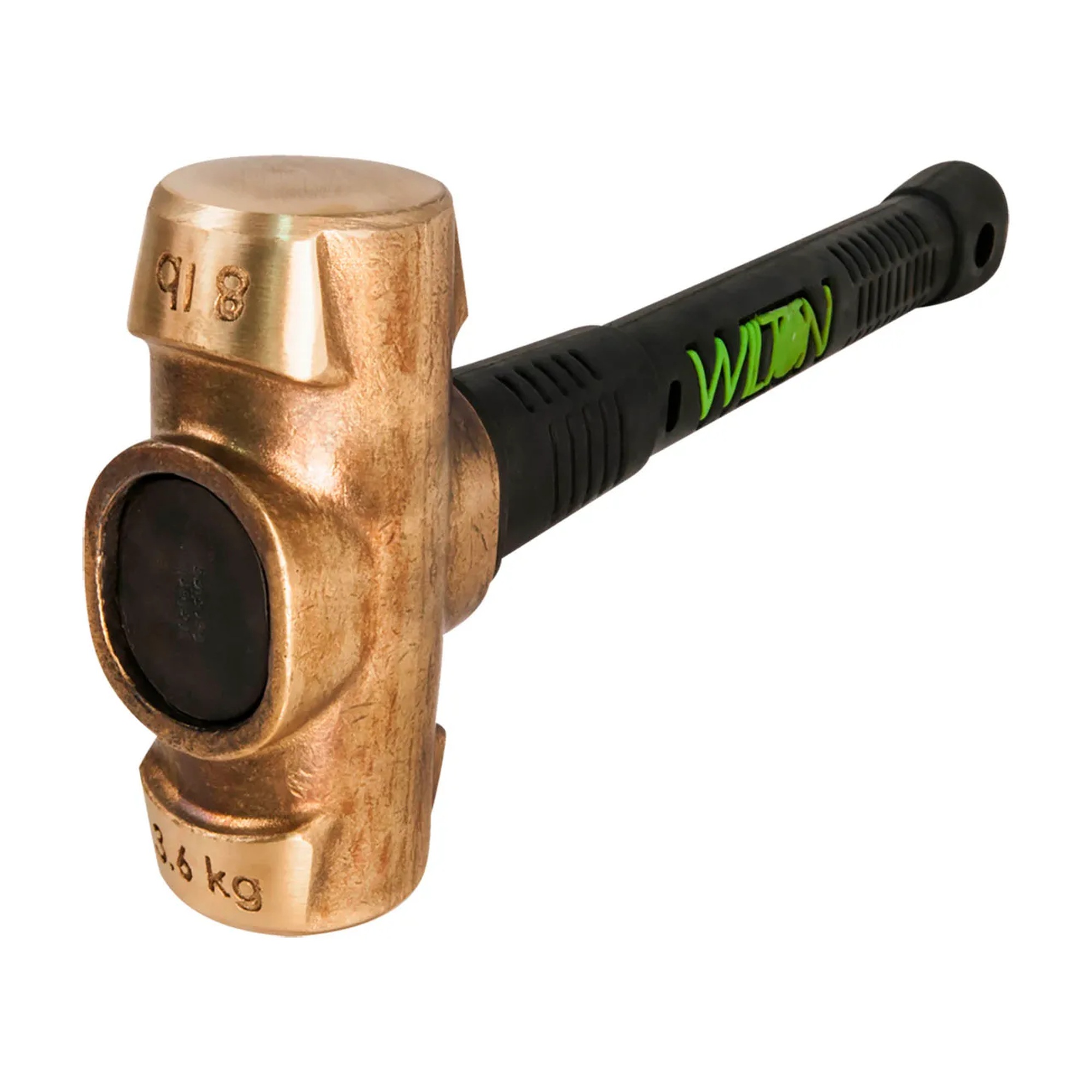 Brass Sledge Hammer with 8 lb Head and 16 in Steel Handle
