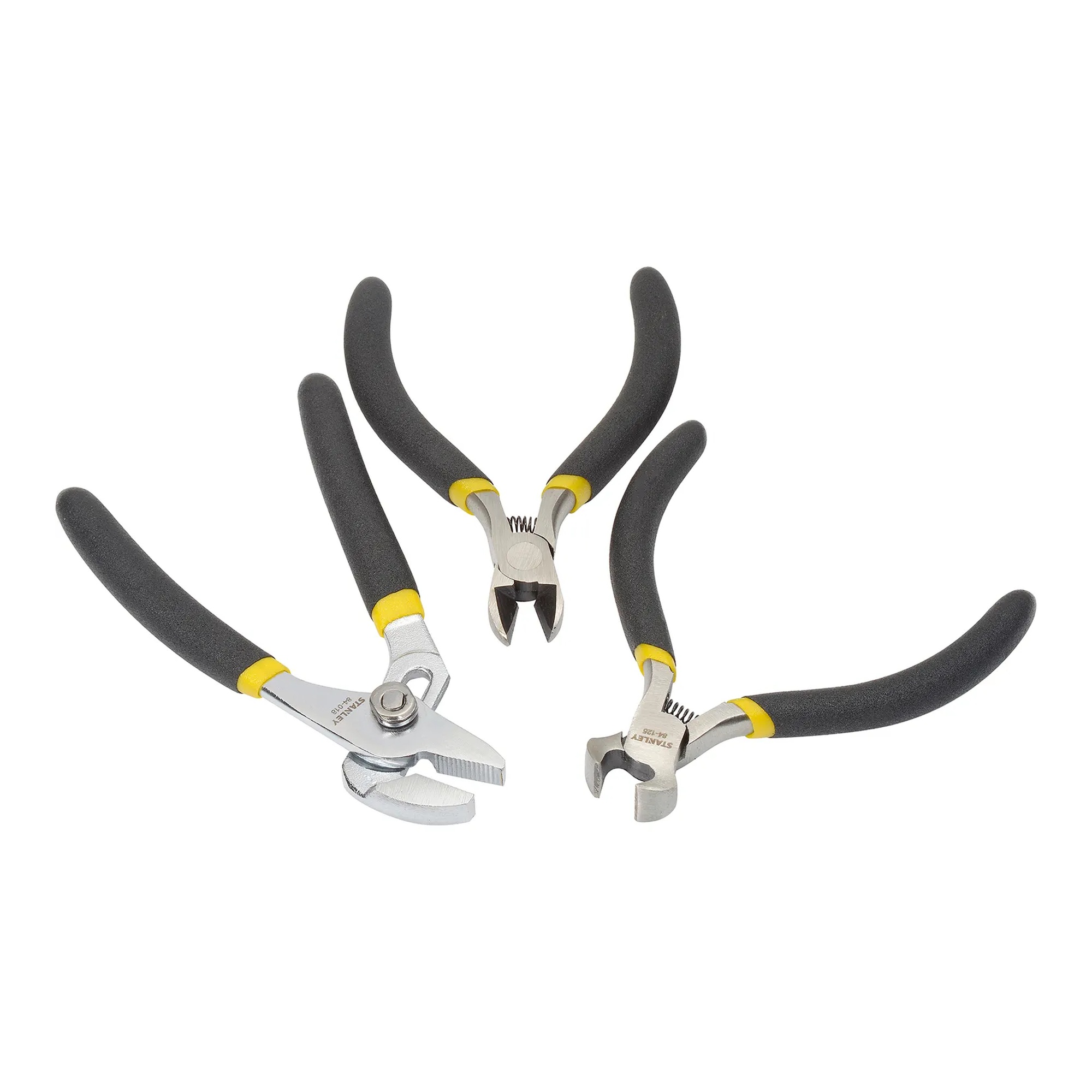 Six-piece miniature plier set with dipped handles