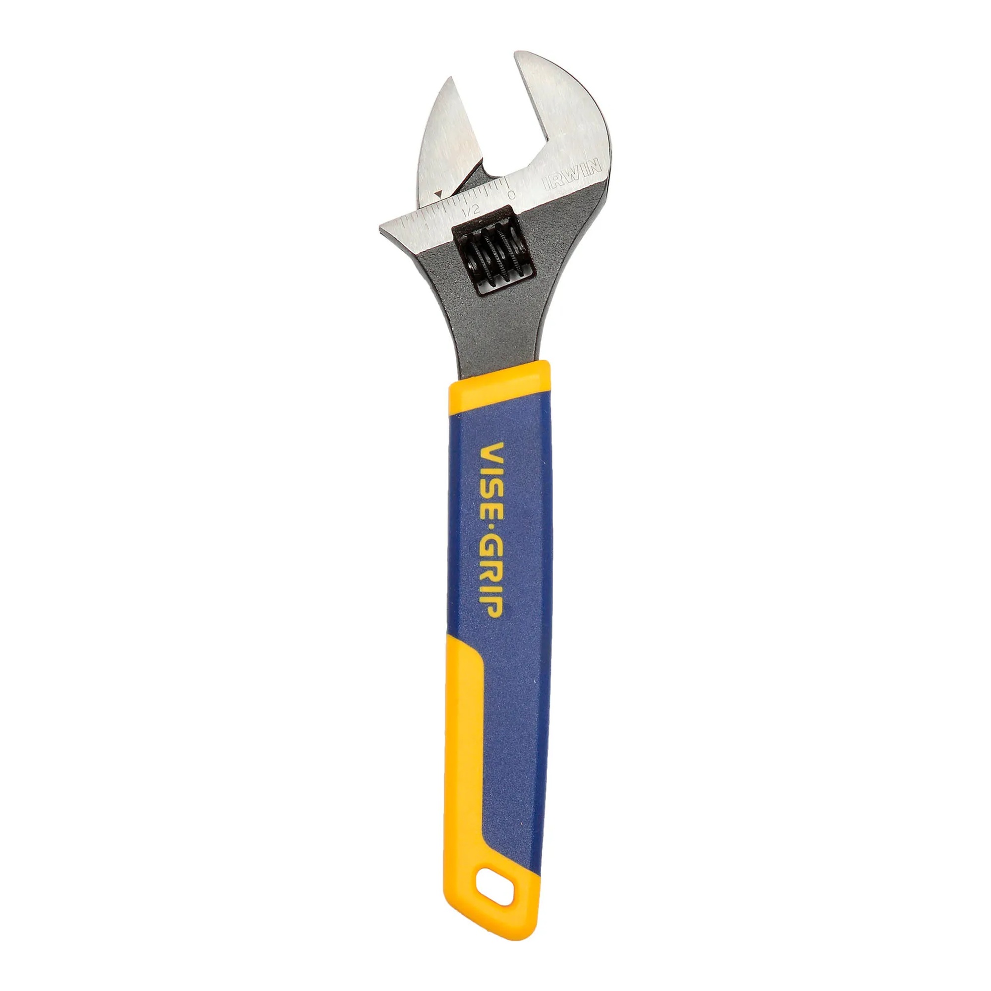 Blue and yellow four-piece pliers and adjustable wrench set