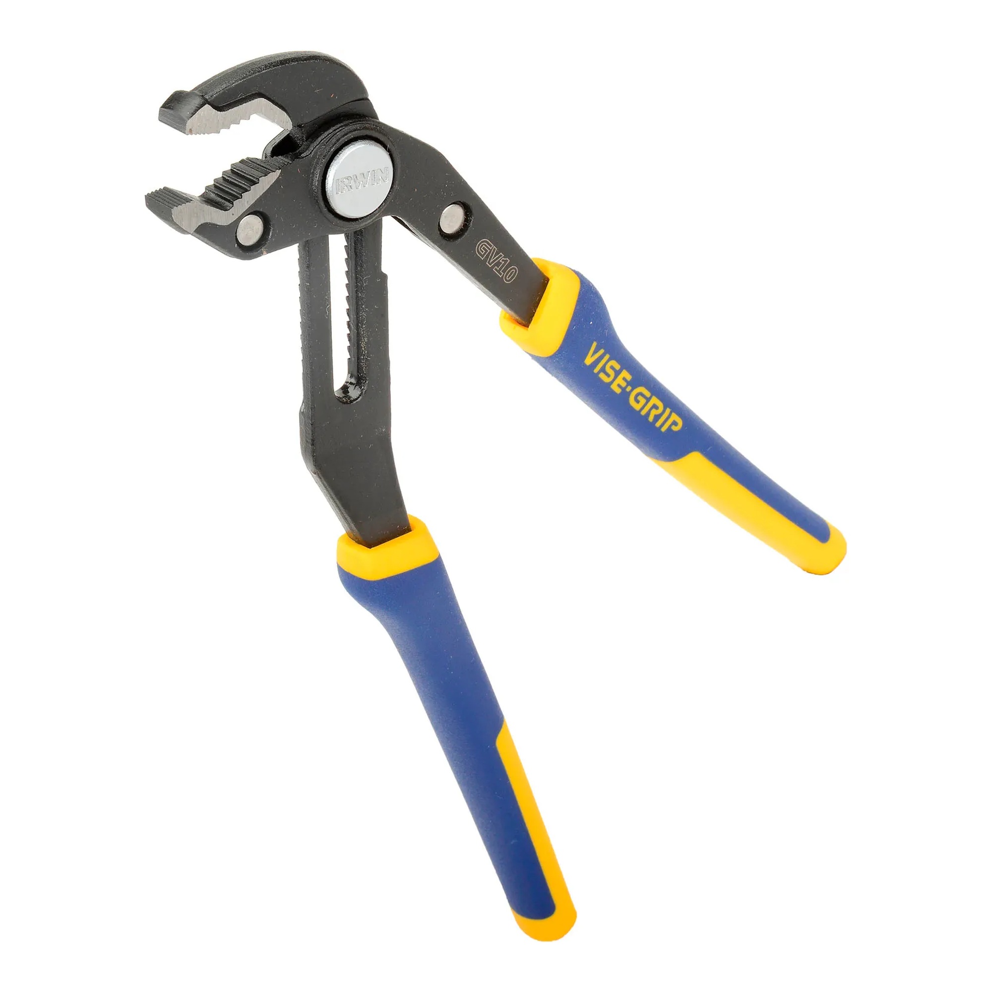 Blue and yellow four-piece pliers and adjustable wrench set