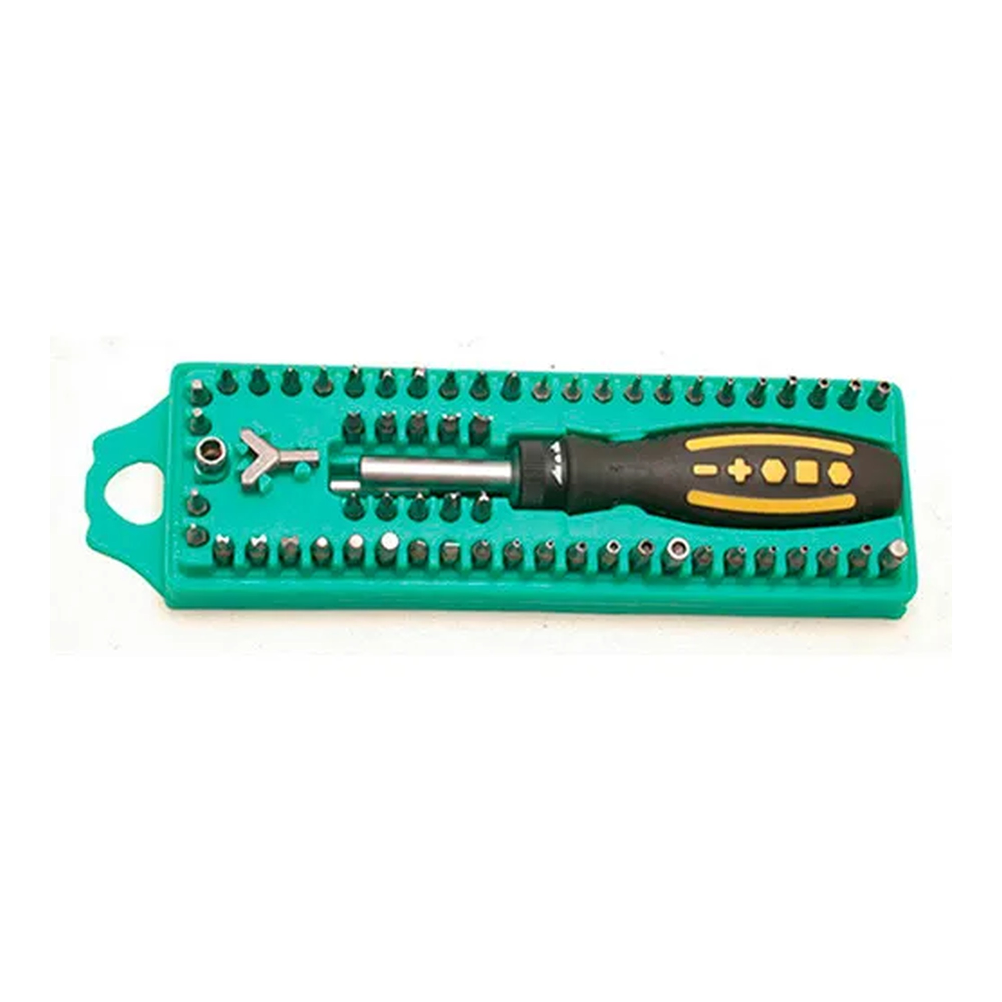 62-Piece Security Bit Set with Ratchet Screwdriver