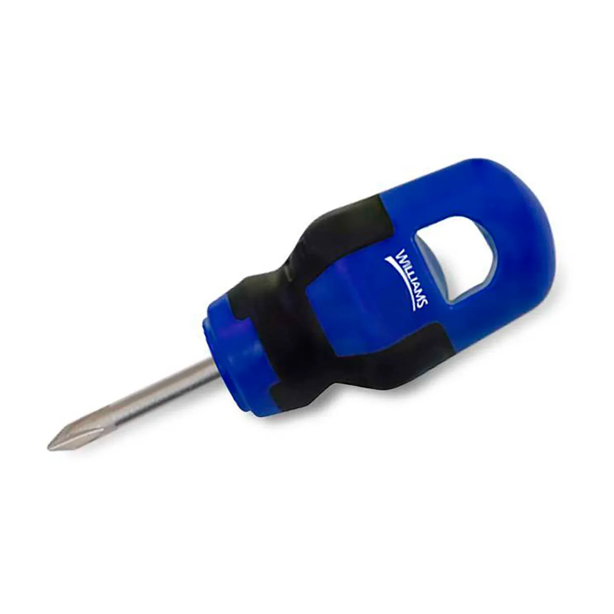 #2 Phillips screwdriver with 1-inch chrome blade and three-component handle
