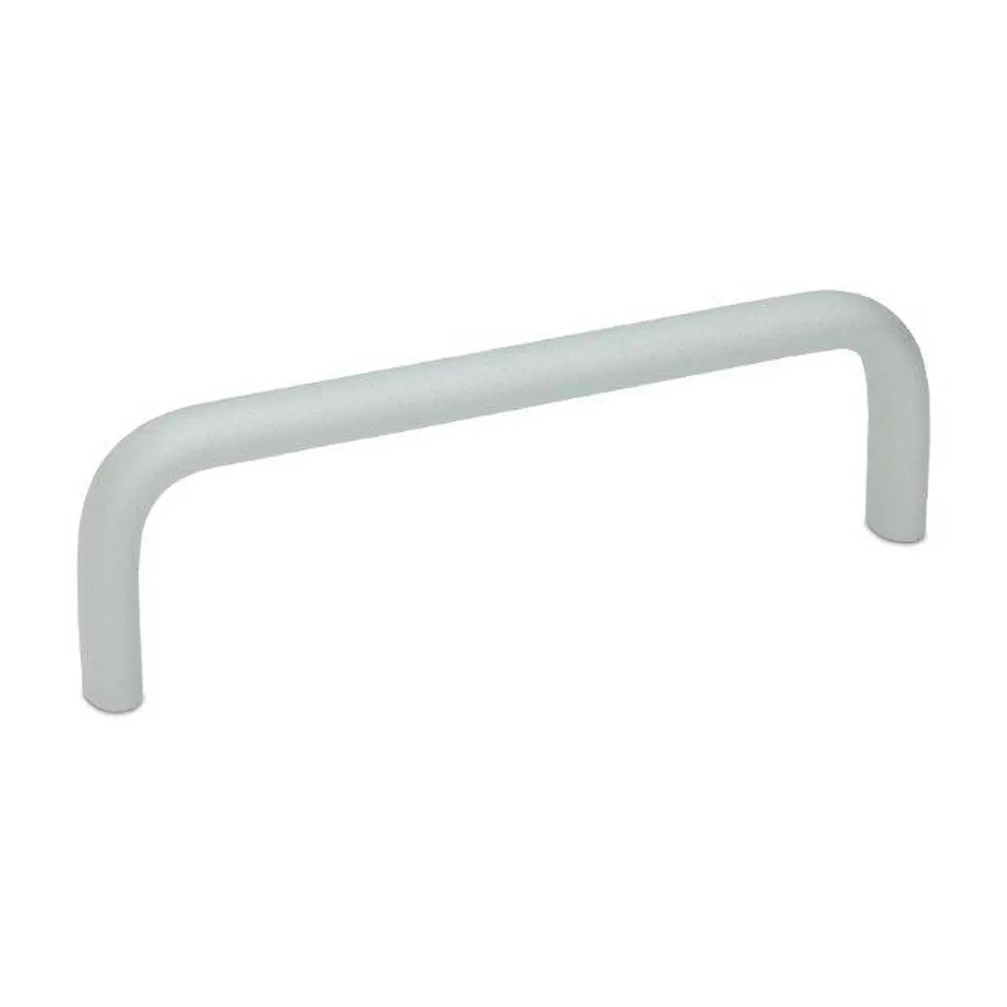 Aluminum U Cabinet Handle with Tapped Holes, Silver