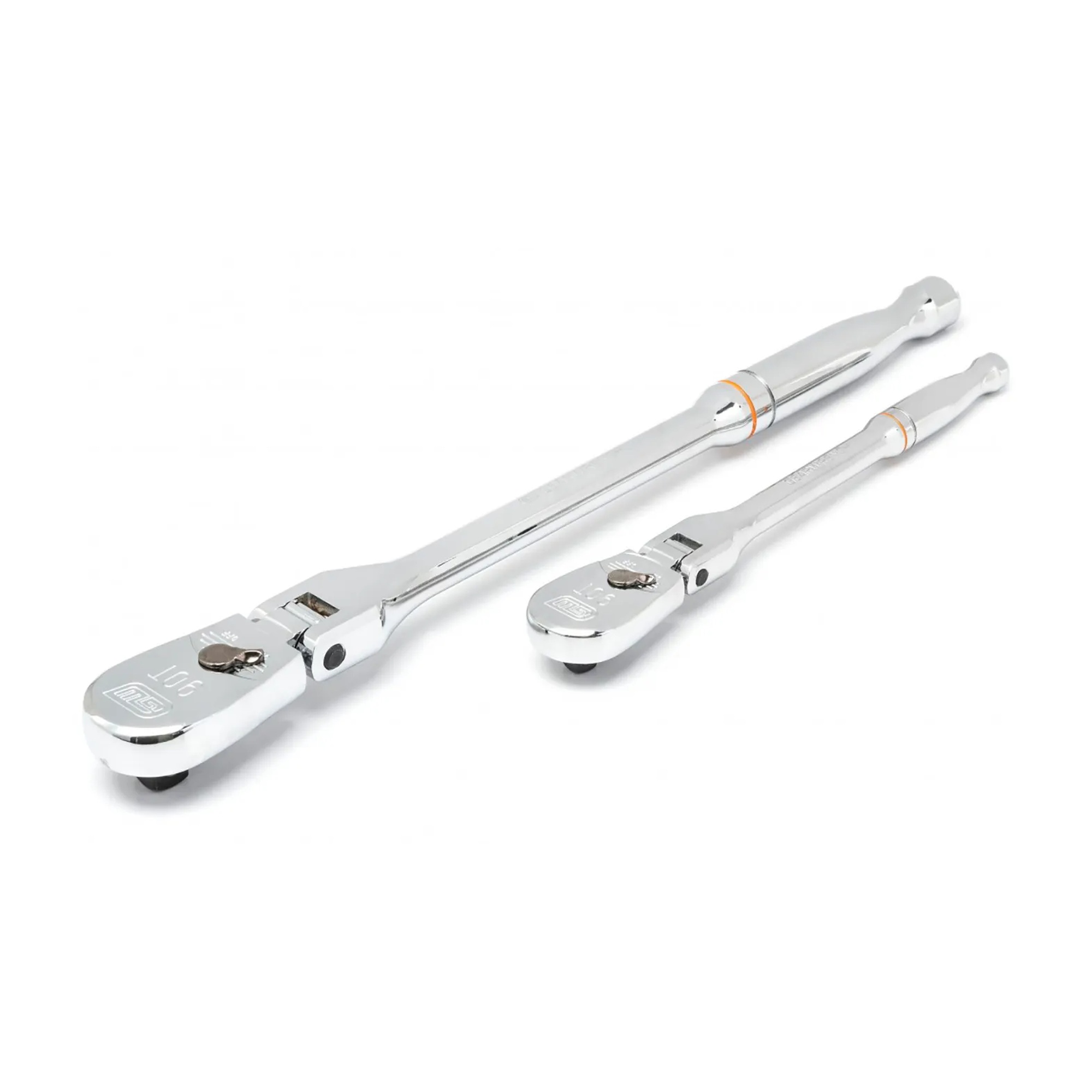 90-Tooth Flex-Head Teardrop Ratchet Set, 1/4 in. & 3/8 in. Drive