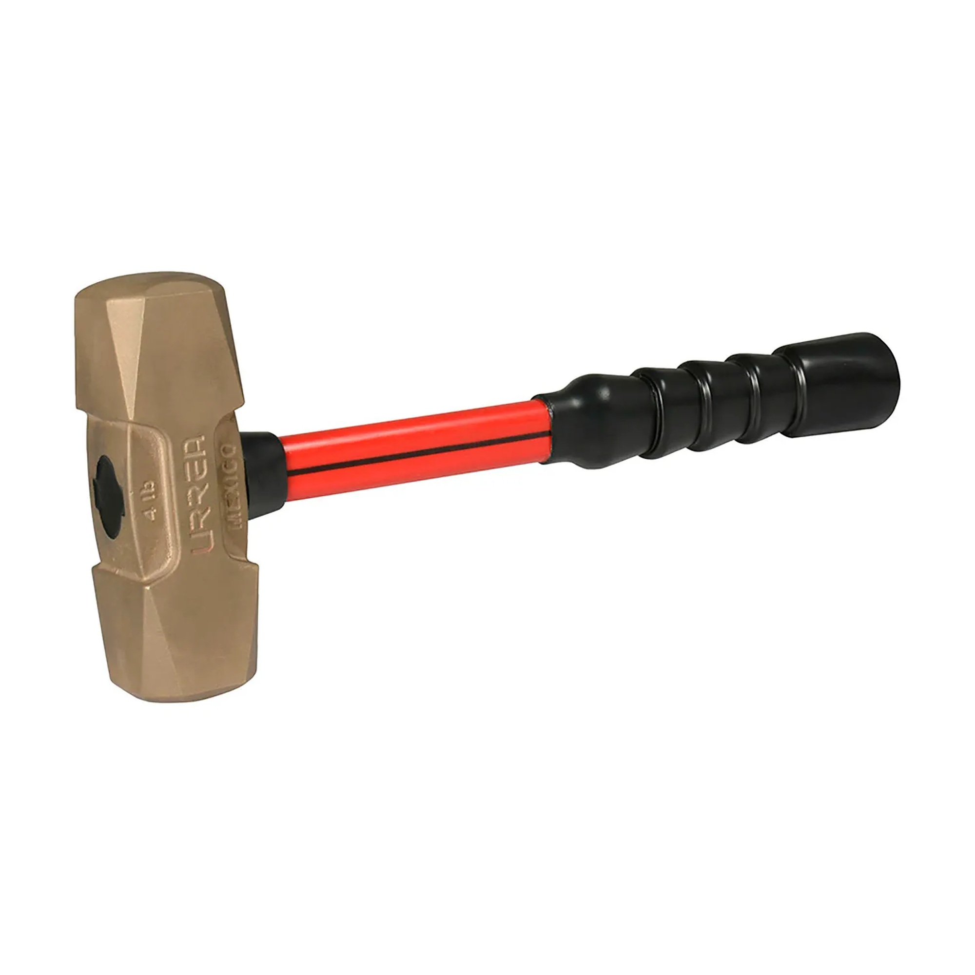 Non-Sparking Sledge Hammer with 4 lb Head and Short Fiberglass Handle