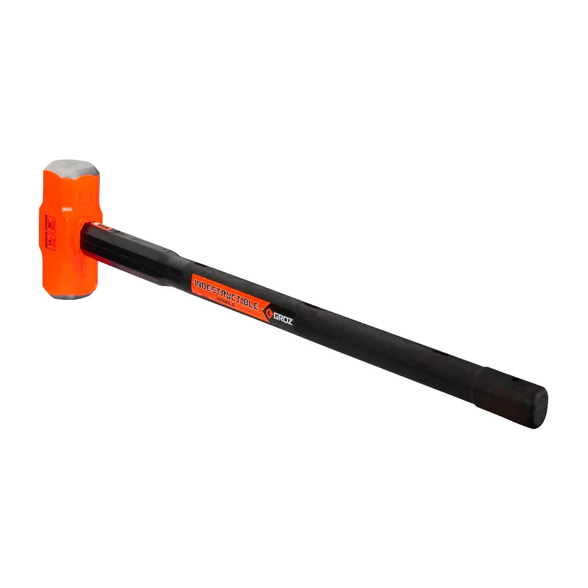 14 lb steel sledge hammer with 36 in rubber grip handle