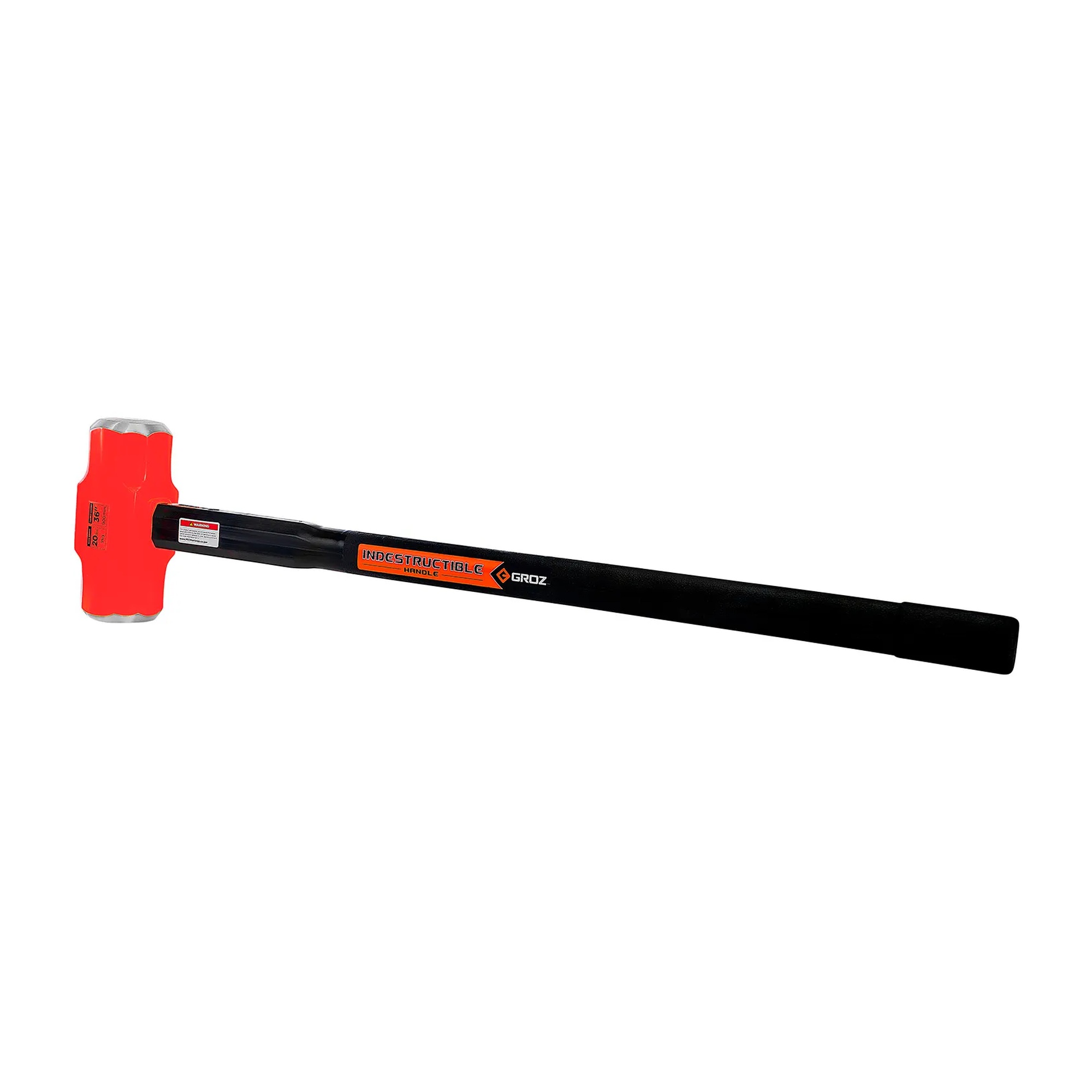 20 lb head sledge hammer with 36 in steel and rubber handle
