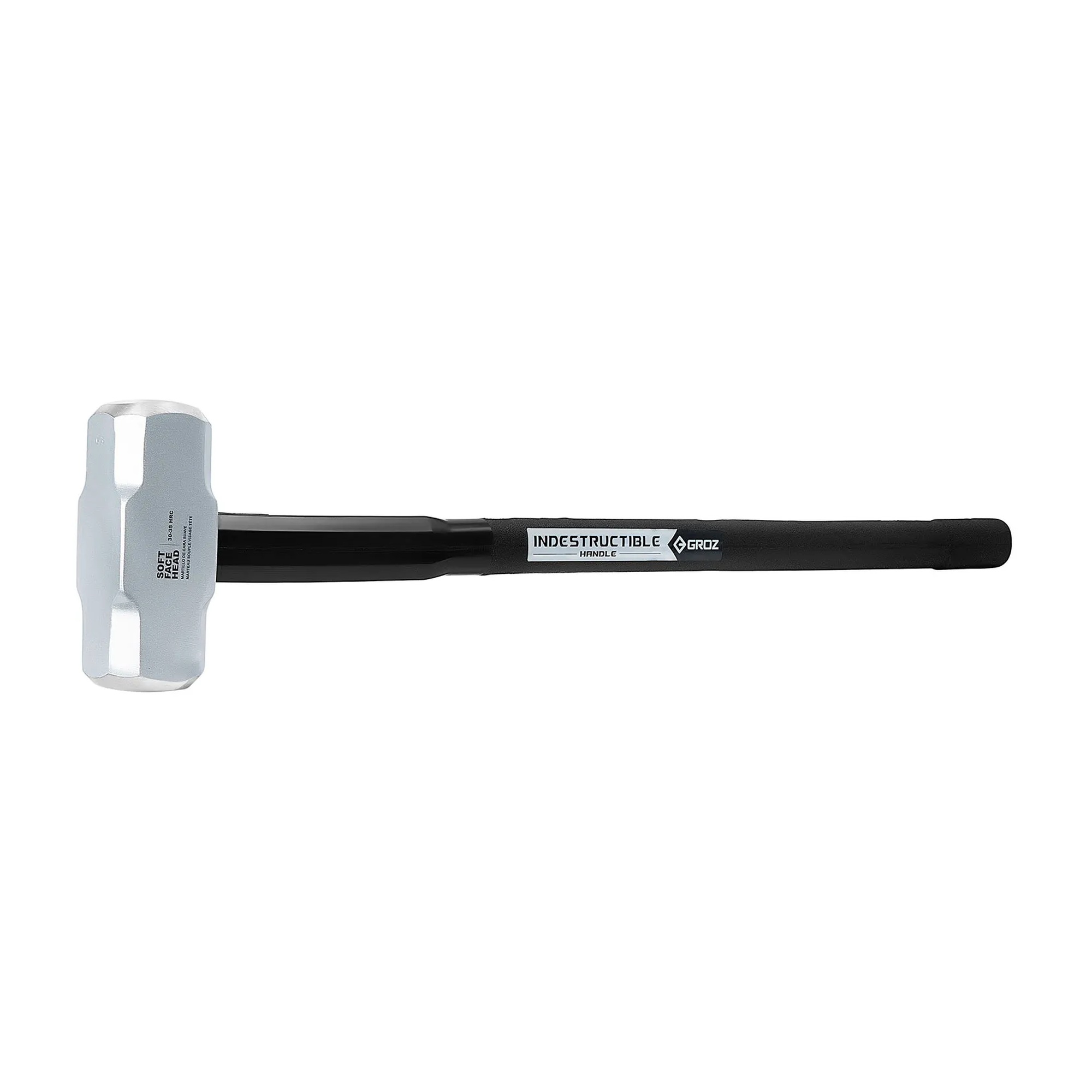 14 lb soft-face sledge hammer with 36 in steel-reinforced rubber handle