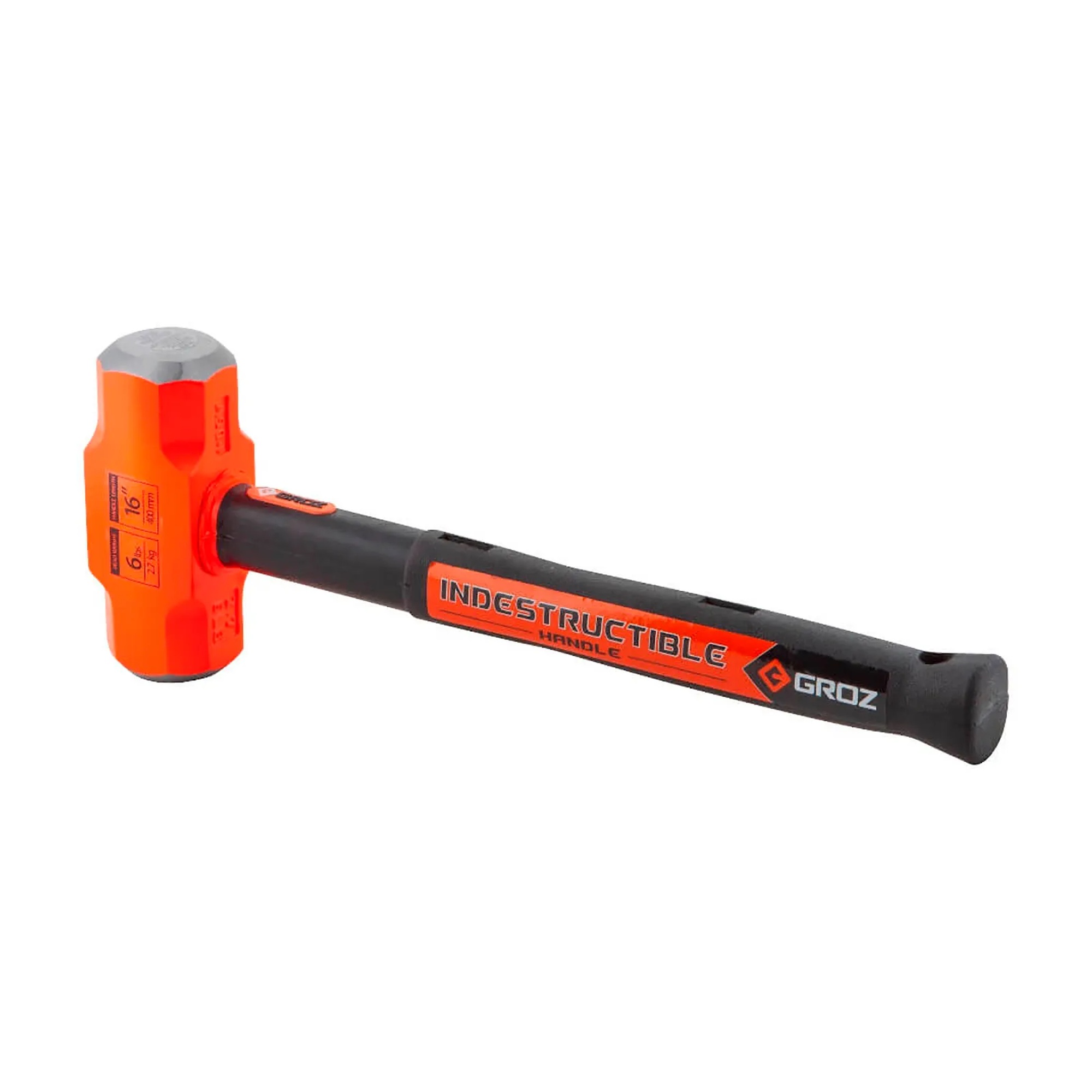 6 lb sledge hammer with steel and rubber handle
