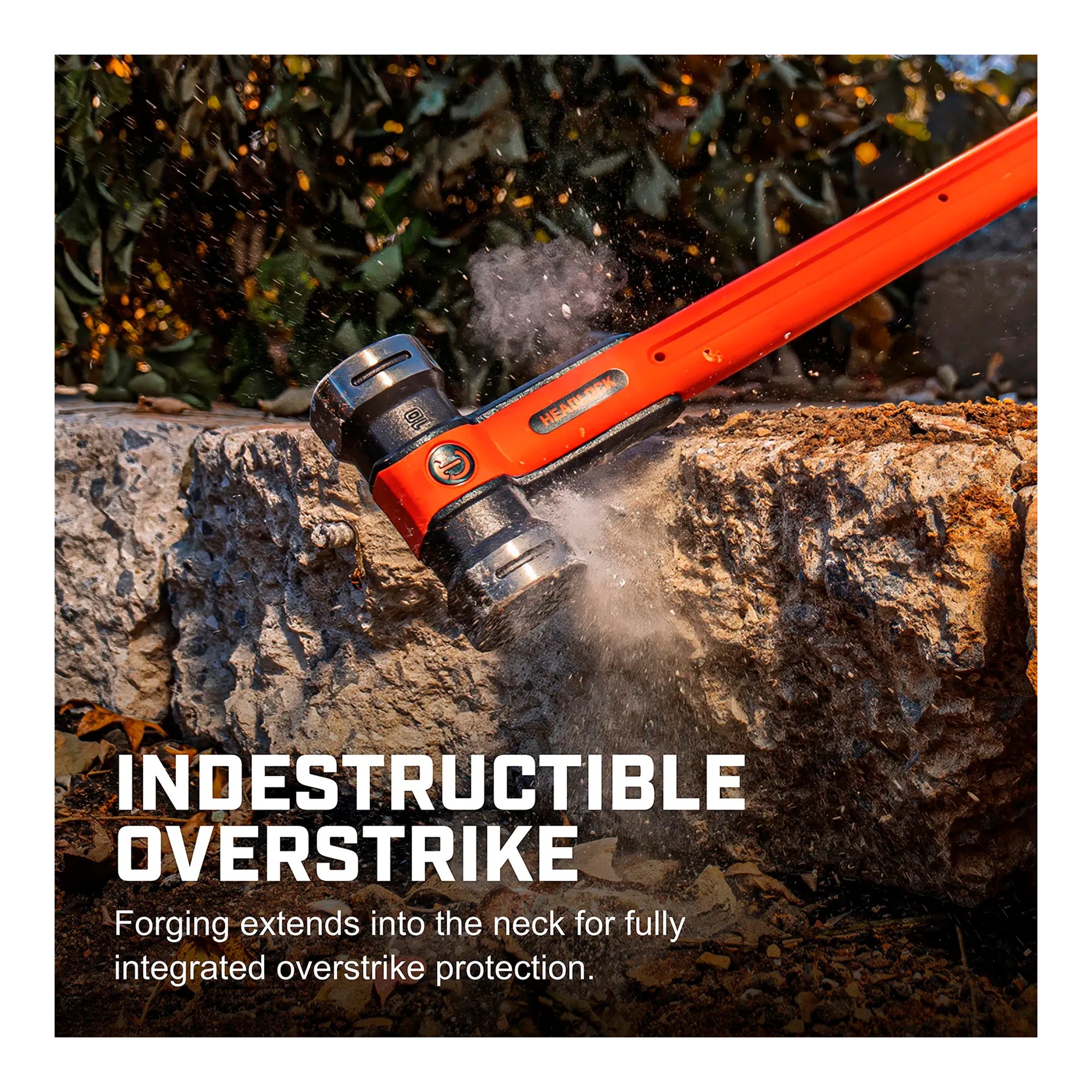 8 lb sledge hammer with fiberglass handle and grip