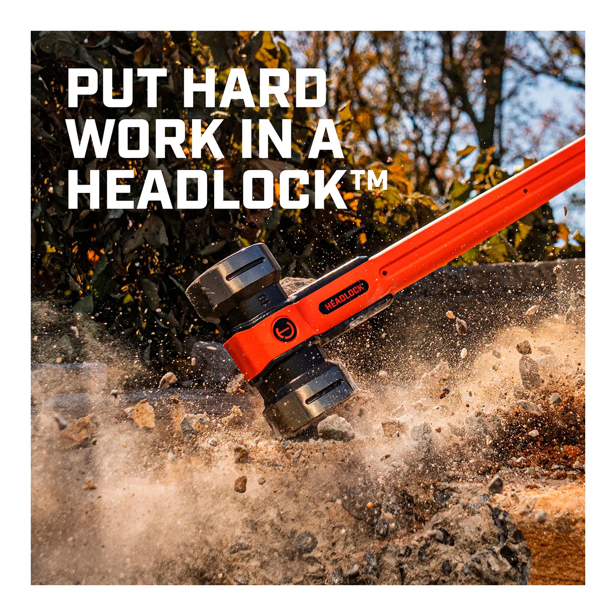 16 lb sledge hammer with 33 in fiberglass handle and grip