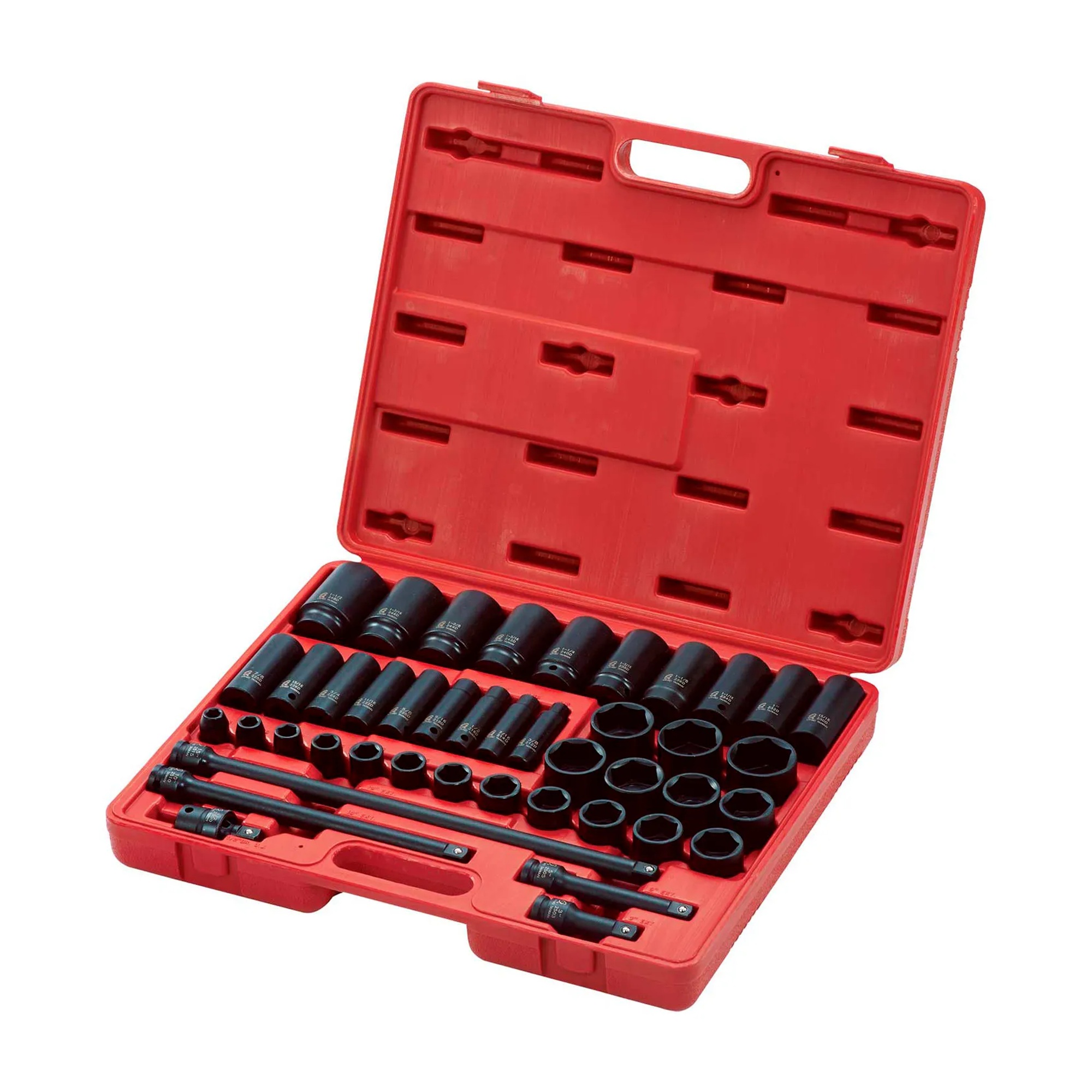 1/2-Inch Drive SAE Standard and Deep Impact Socket Set