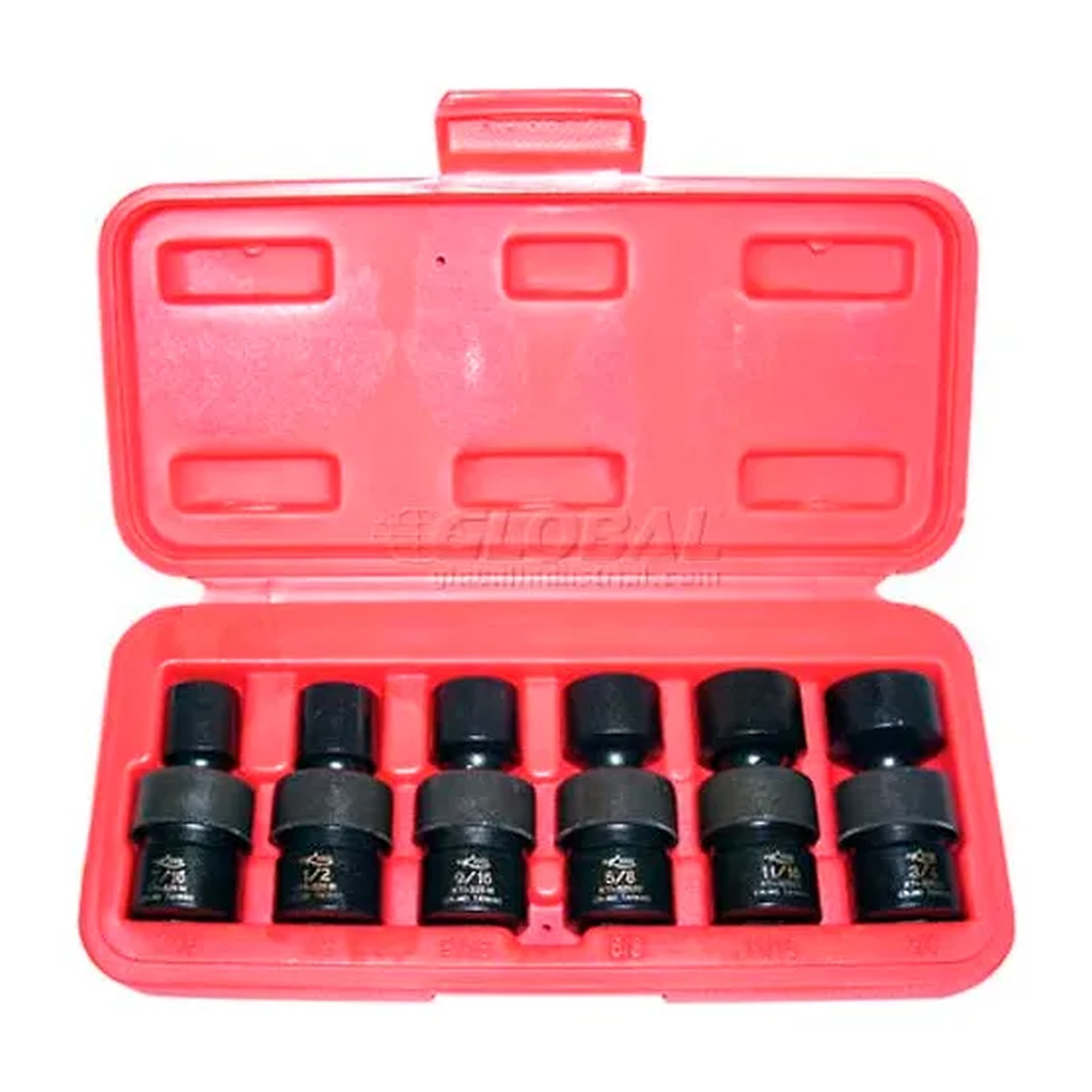3/8-Inch Drive 6-Point Short Impact Flex Socket Set, 6 Pieces