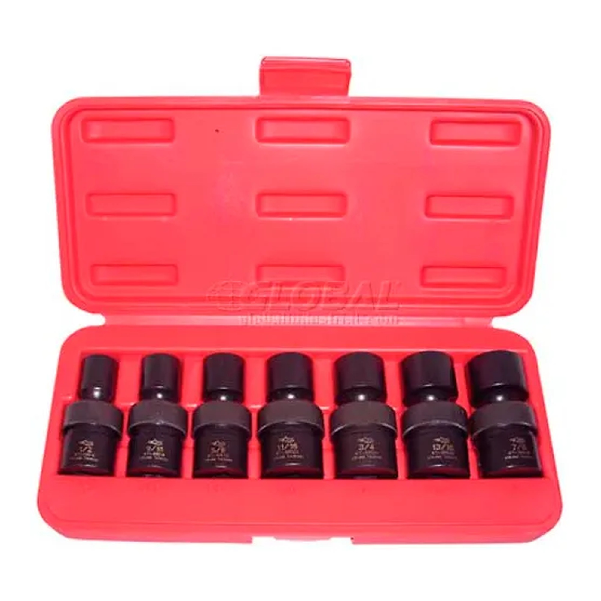 7-Piece 1/2-Inch Drive Fractional Flex Impact Socket Set