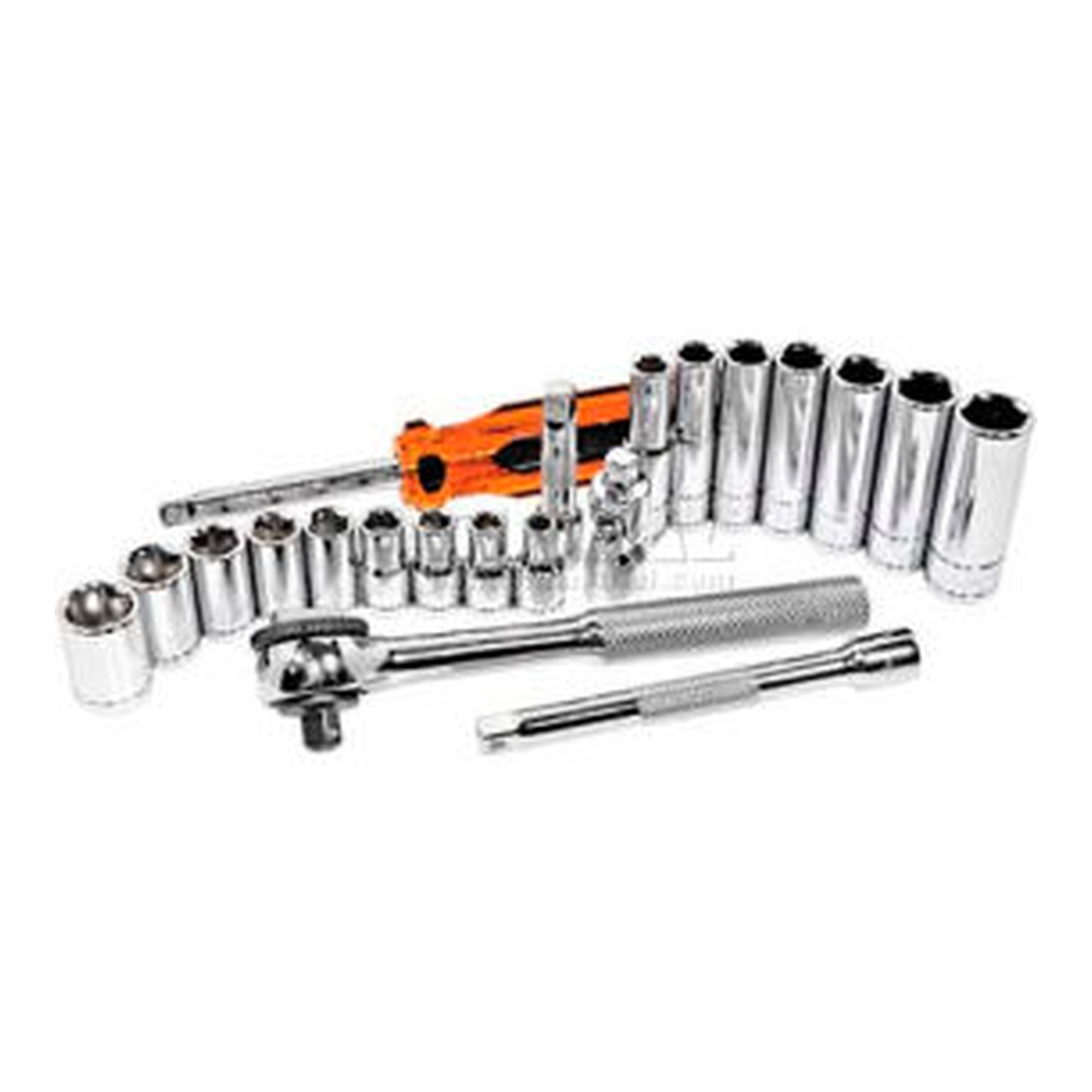 1/4-Inch Drive Fractional 6-Point Socket Set, 21 Pieces