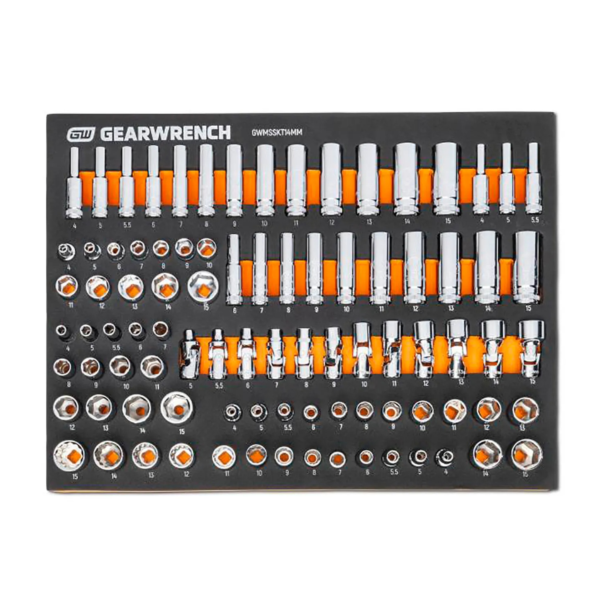 1/4-Inch Drive Metric 89-Piece Modular Socket Set