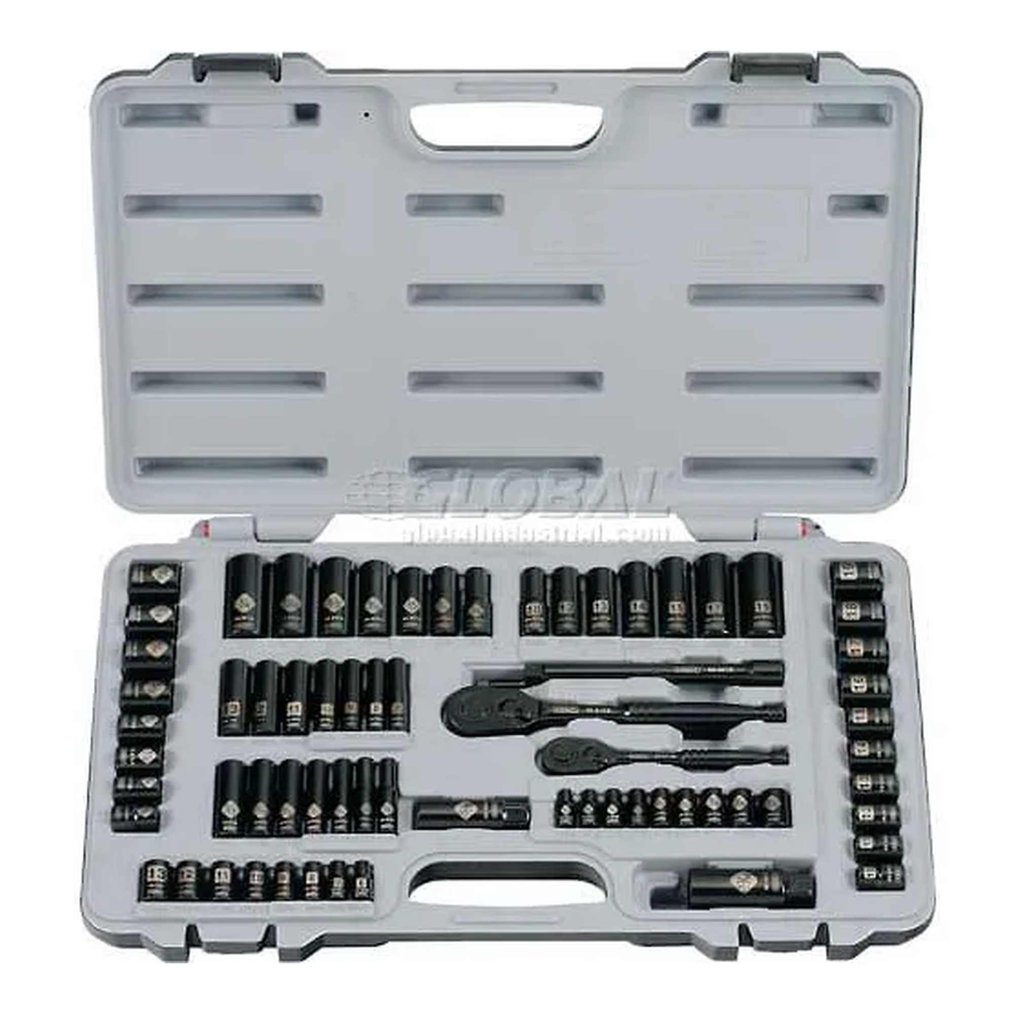 69-Piece SAE/Metric Black Chrome Socket Set