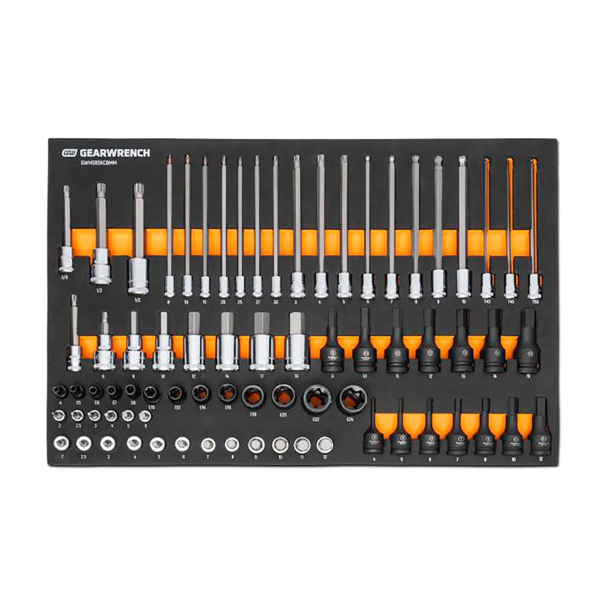 Metric 74-Piece Bit Socket Modular Set