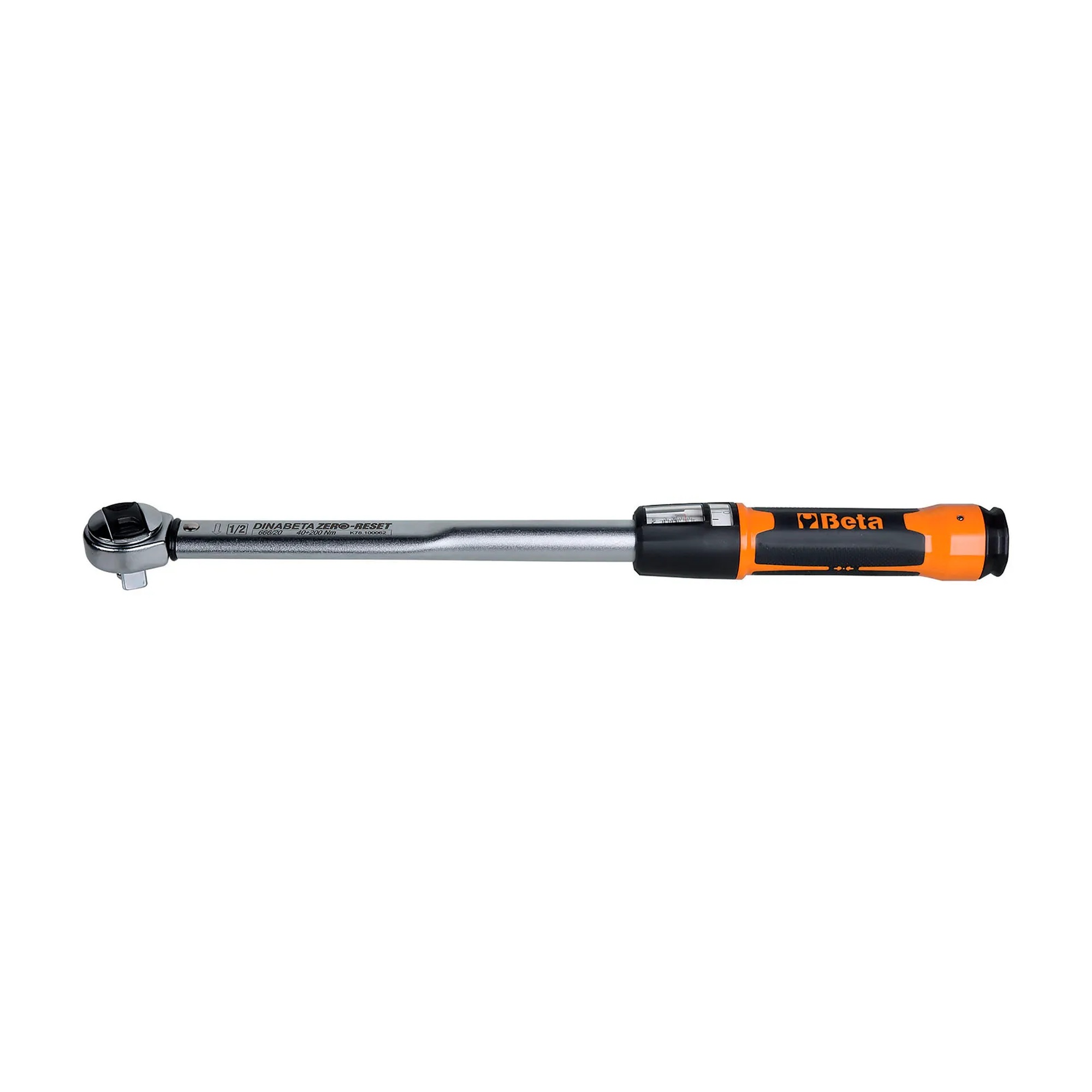 Zero-Reset 1/2-Inch Drive Click Torque Wrench, 40–200 Nm