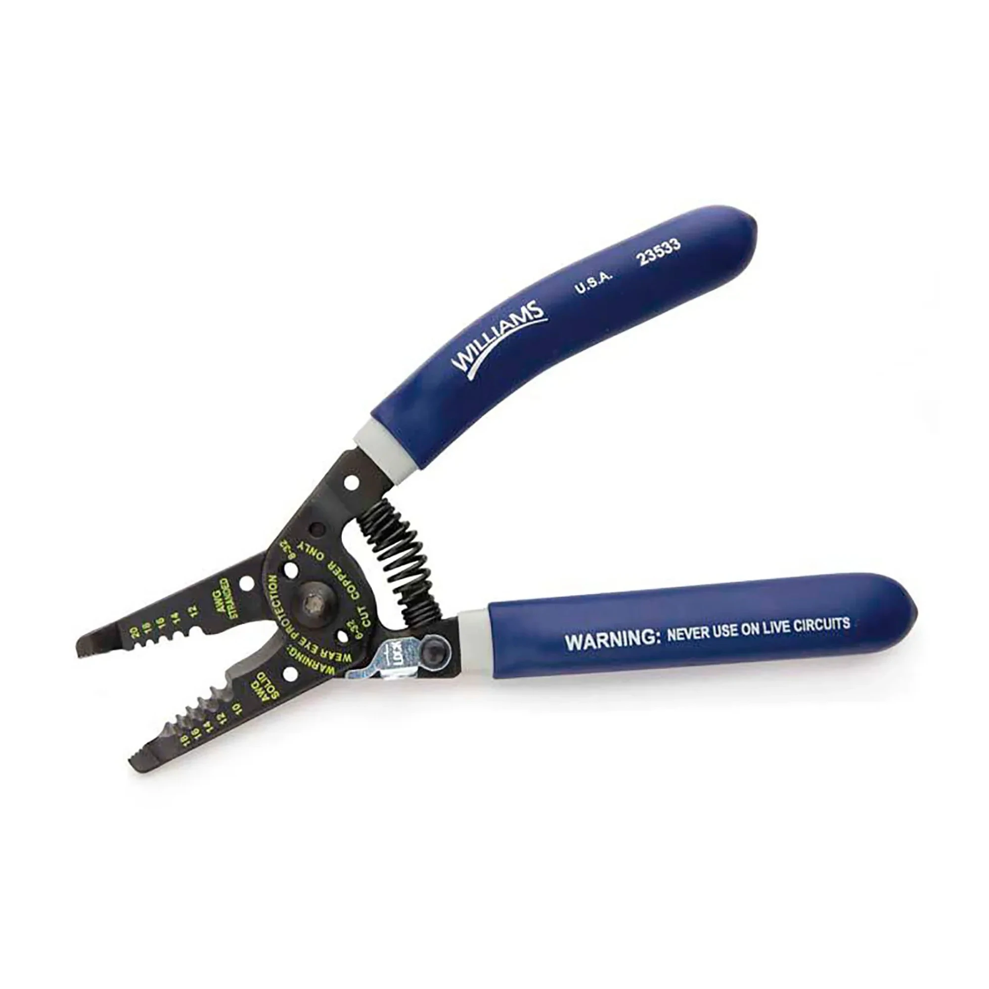 7-1/4-Inch Front-End Wire Stripping Pliers with Bolt Cutters