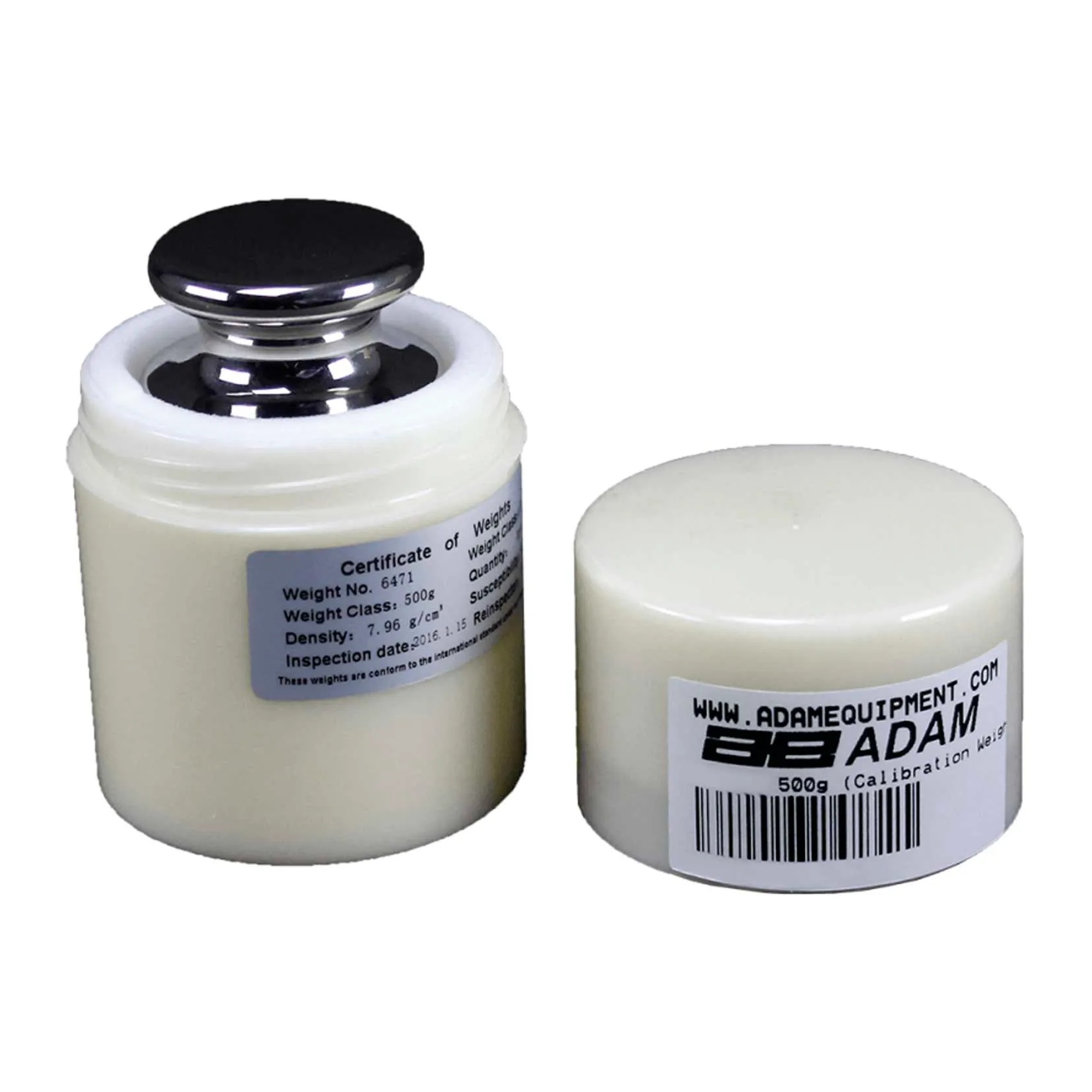 500 g stainless steel cylindrical ASTM Class 1 calibration weight