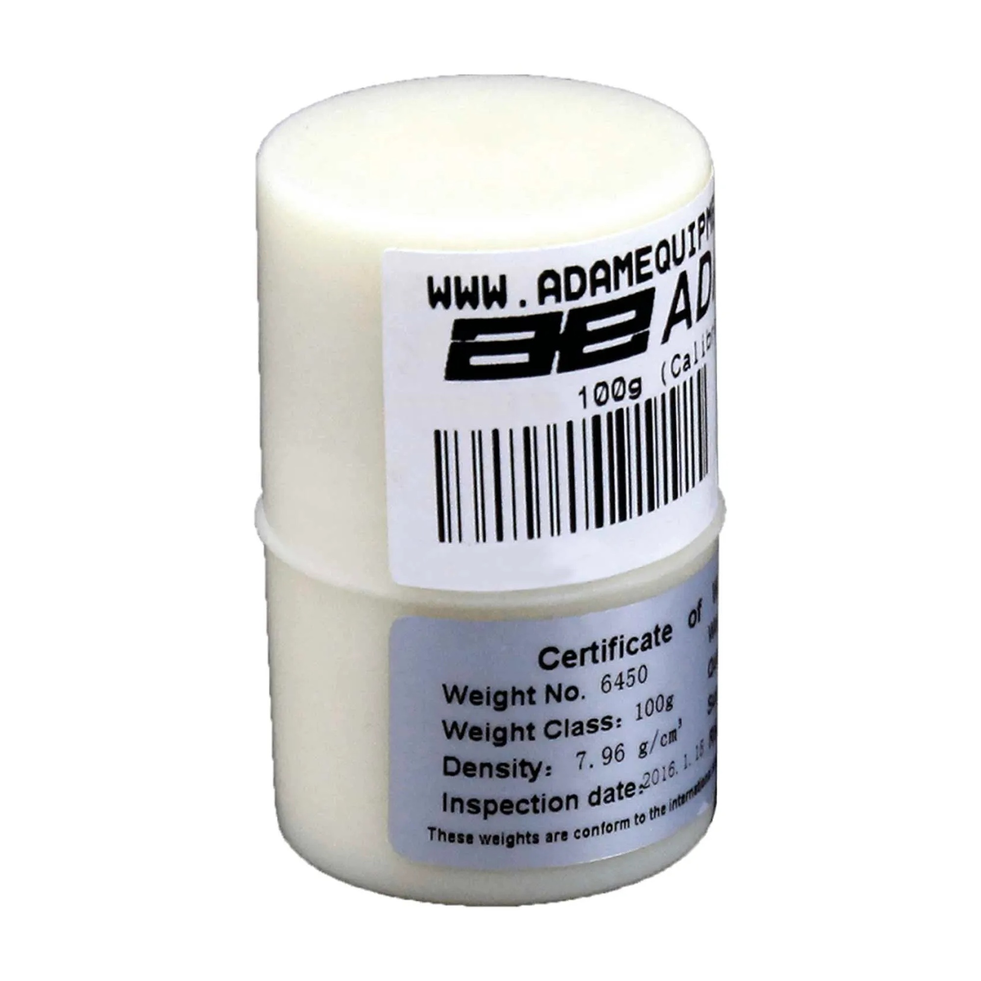 100 g ASTM Class 0 stainless steel cylindrical calibration weight