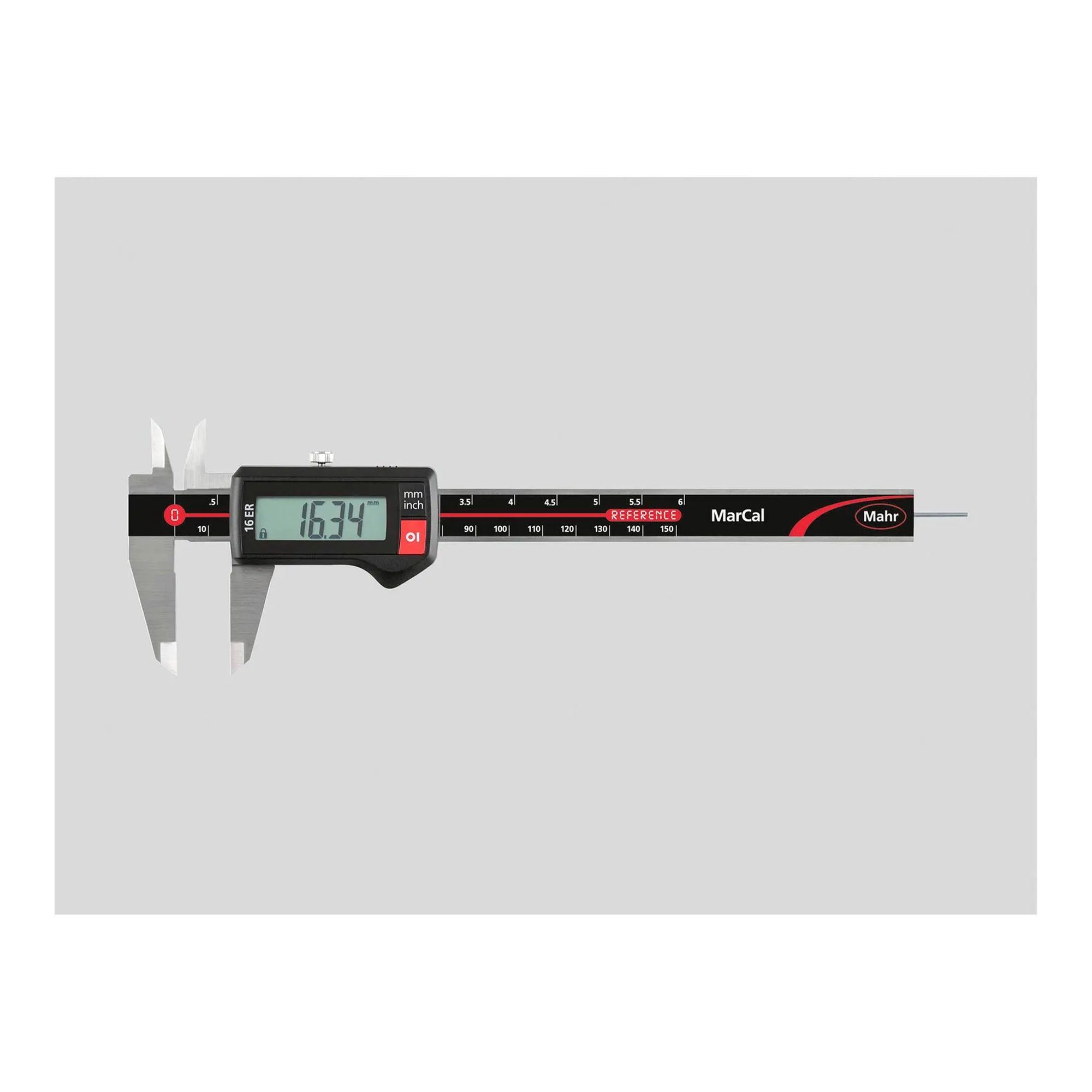 Digital Caliper with Round Depth Rod, 6 in./150 mm Range