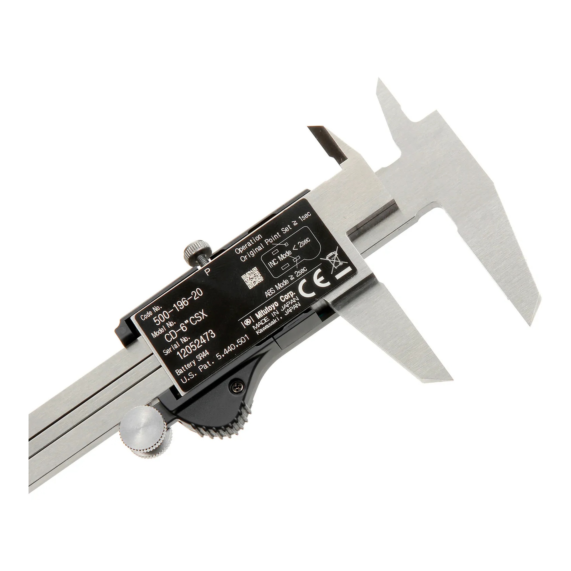 Stainless steel digital caliper with LCD display