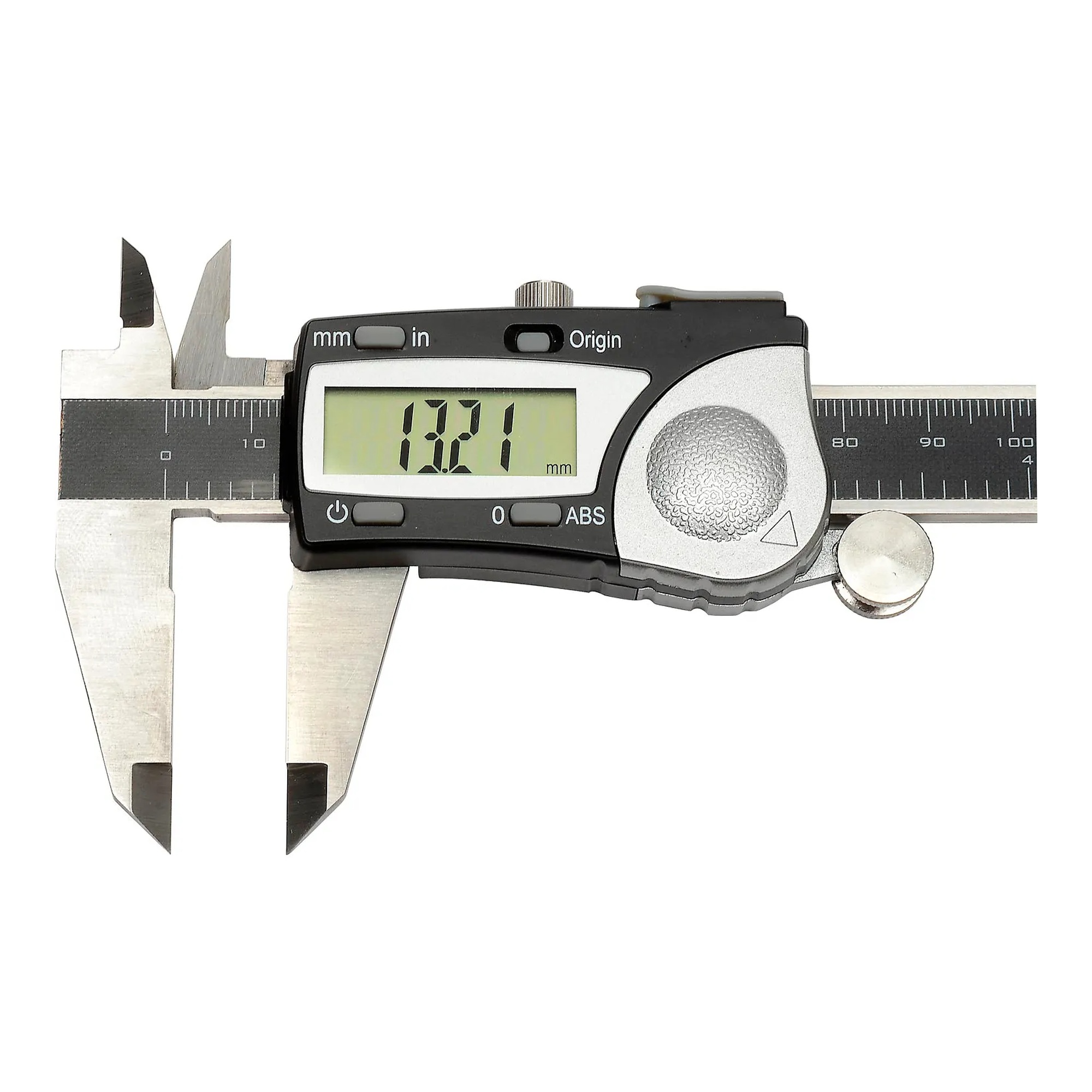 Stainless steel digital caliper with LCD display and data output