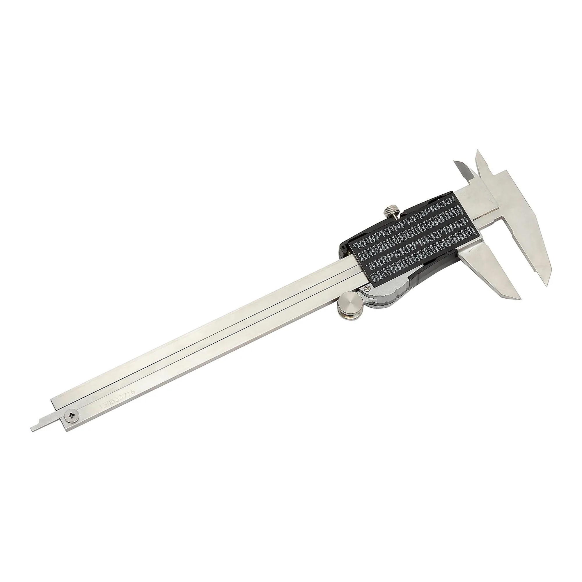 Stainless steel digital caliper with LCD display and data output