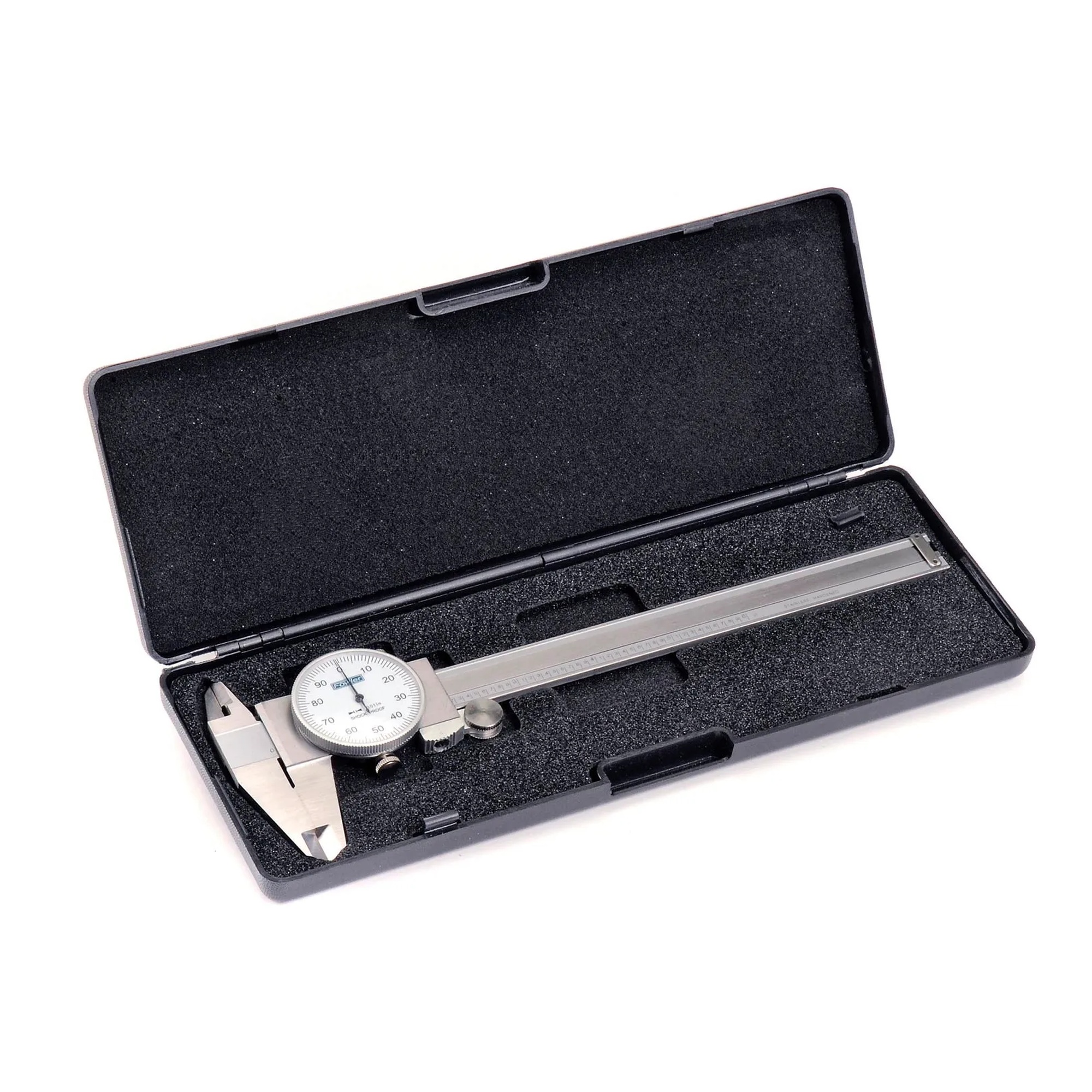 0–6 inch dial caliper with white dial