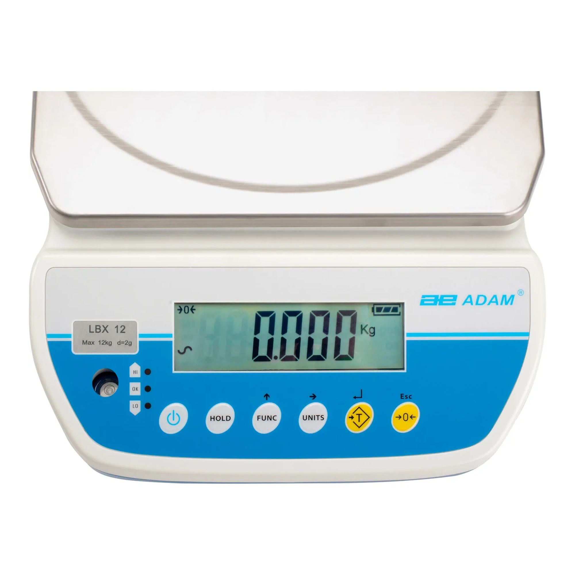 Blue compact bench counting scale with 25 lb capacity
