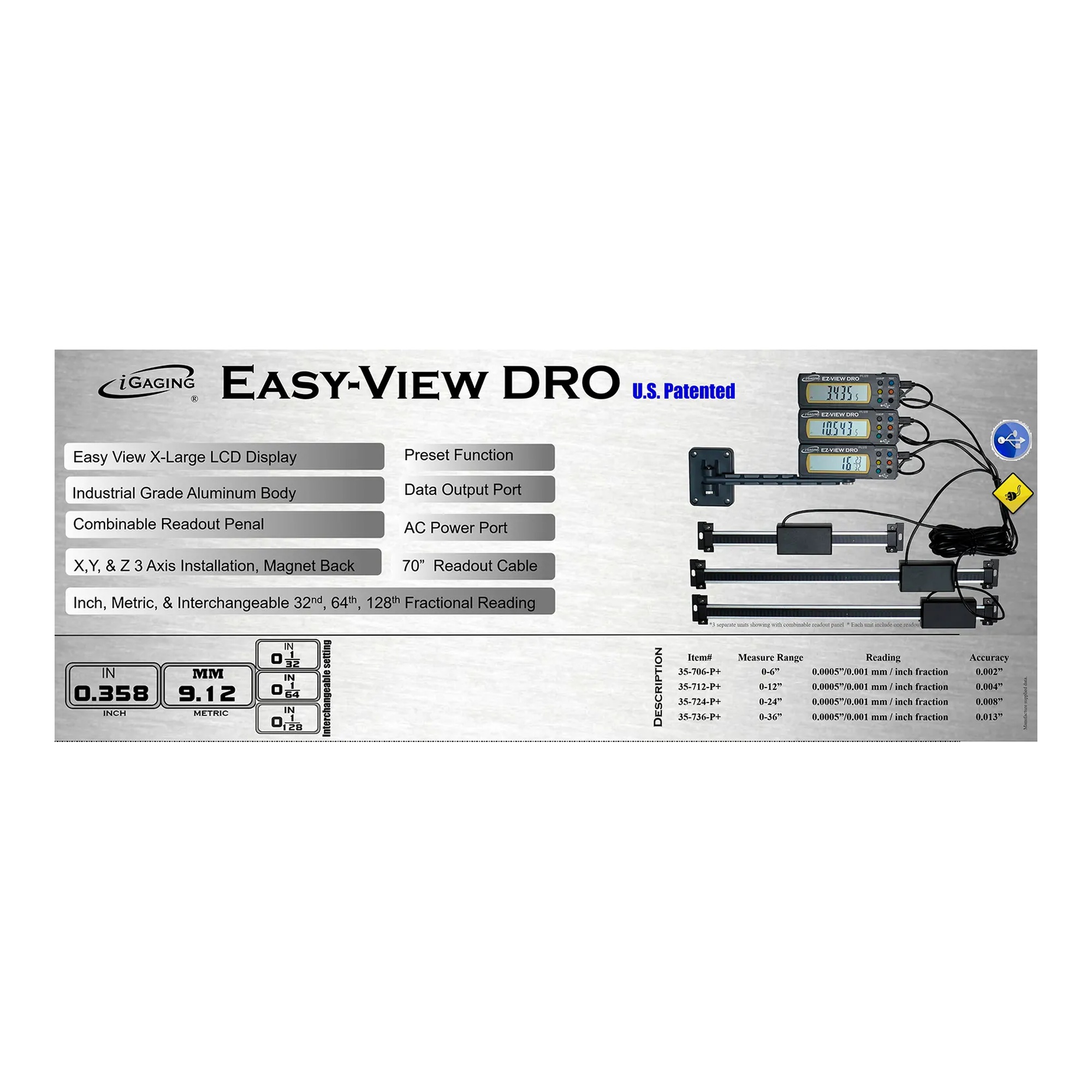 Black digital machine fence readout with magnetic remote display