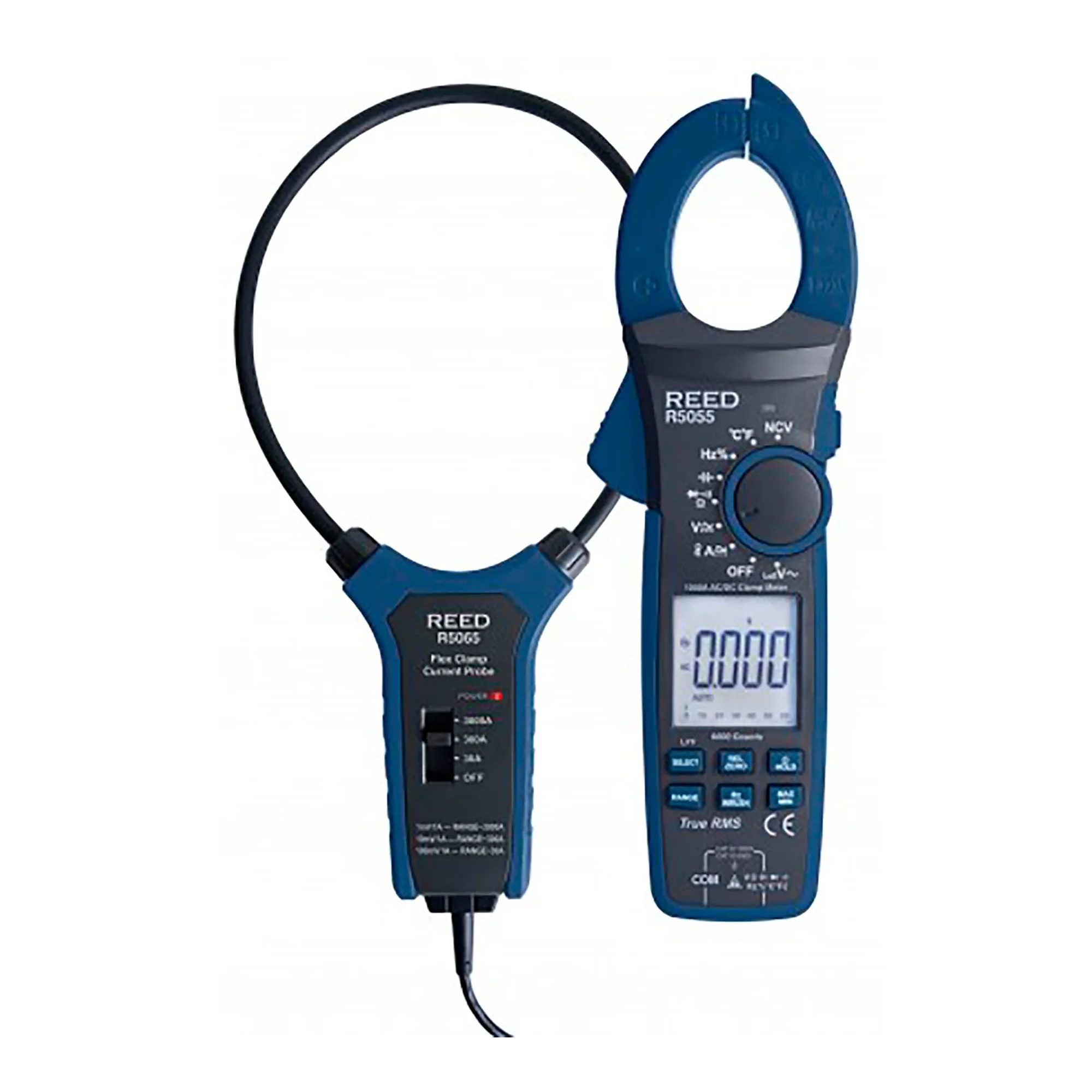 True RMS AC/DC Clamp Meter and 18-Inch Flexible Current Probe Kit