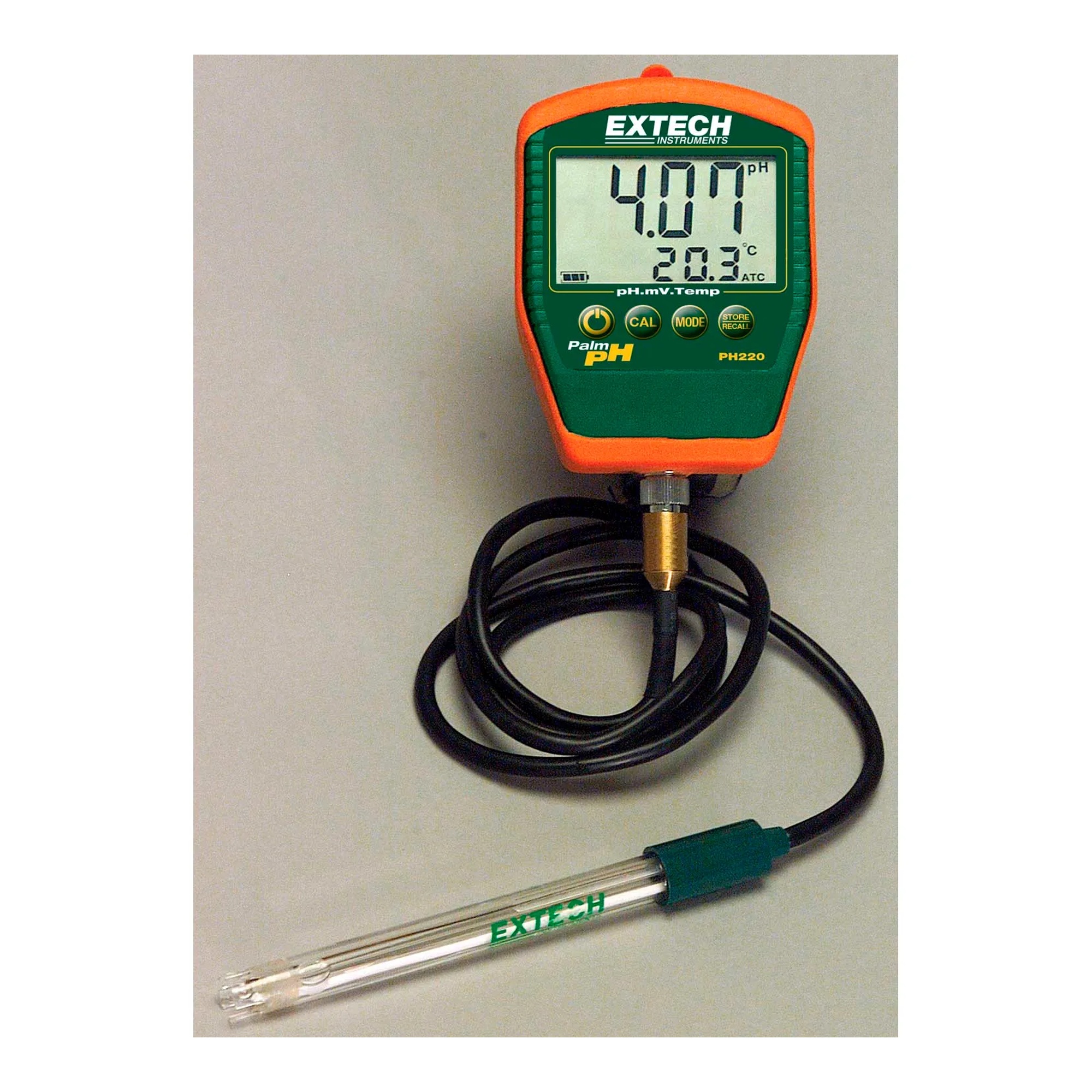Waterproof Palm pH Meter with Temperature Electrode and Cable