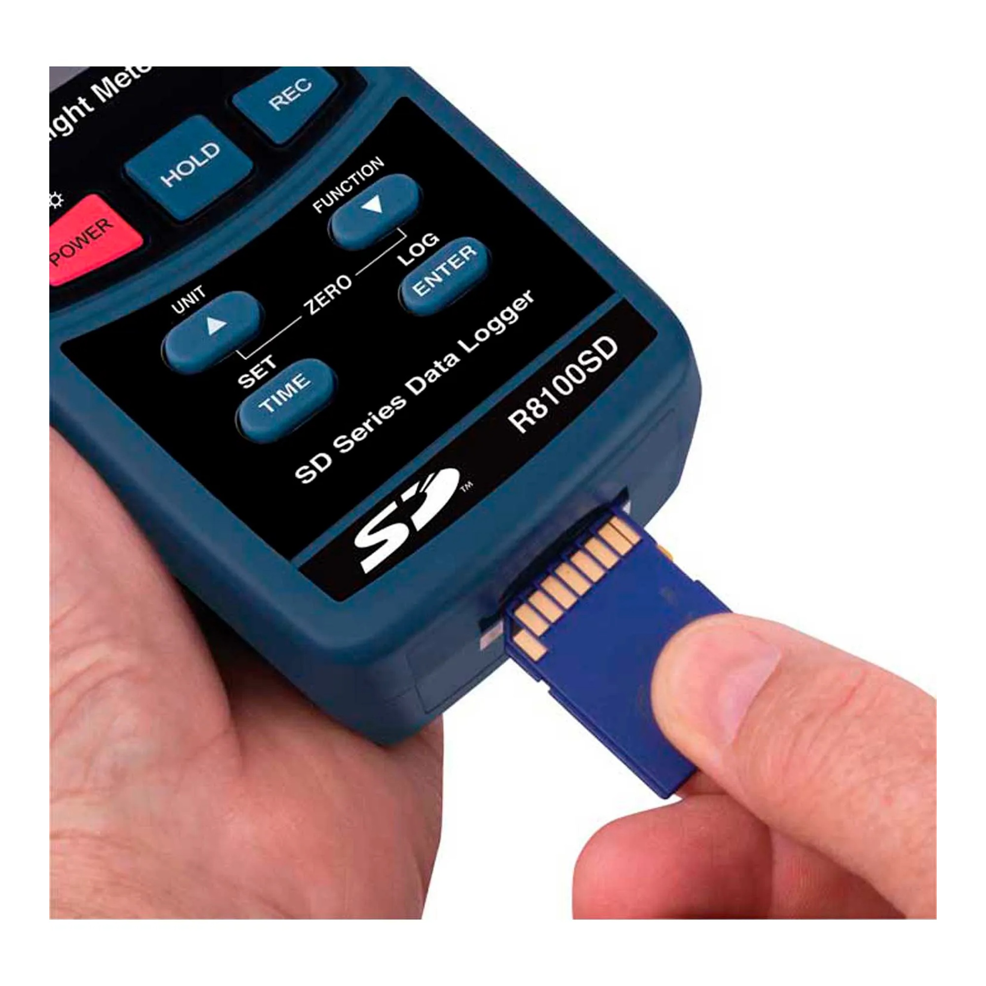 Data logging light meter with detachable light sensor