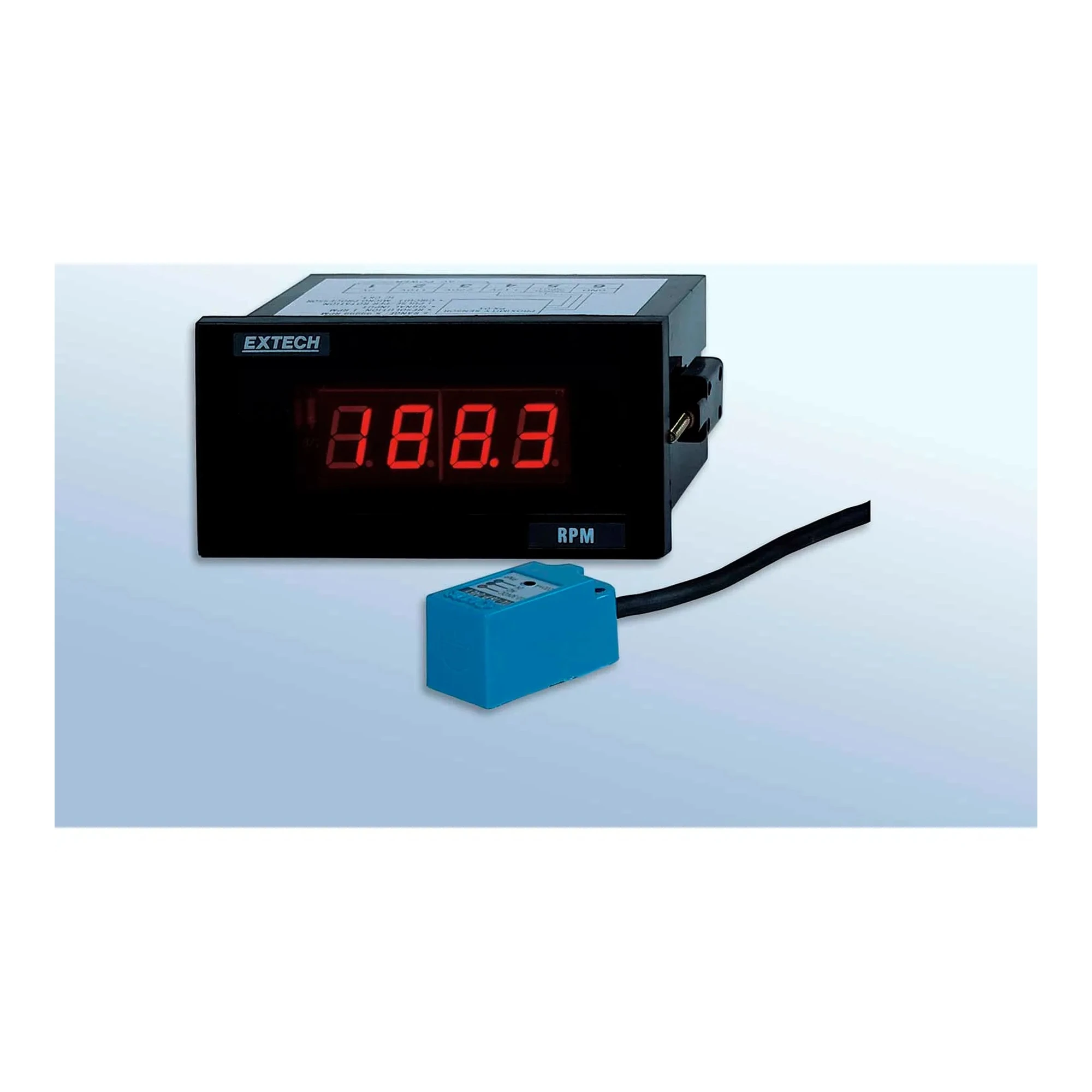 Panel-Mount Tachometer, 5 to 99,990 RPM