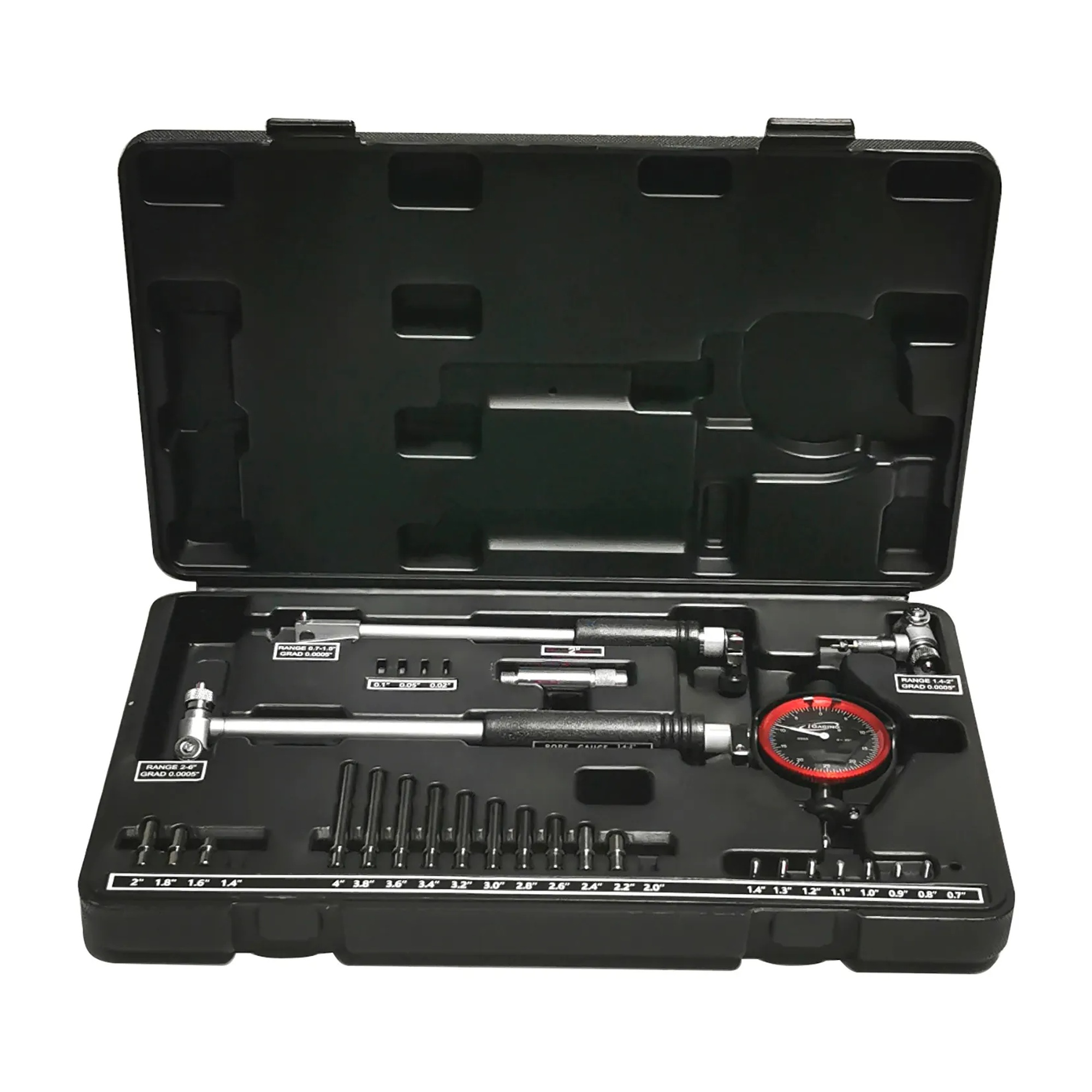 Extended-Range Analog Dial Bore Gauge Set