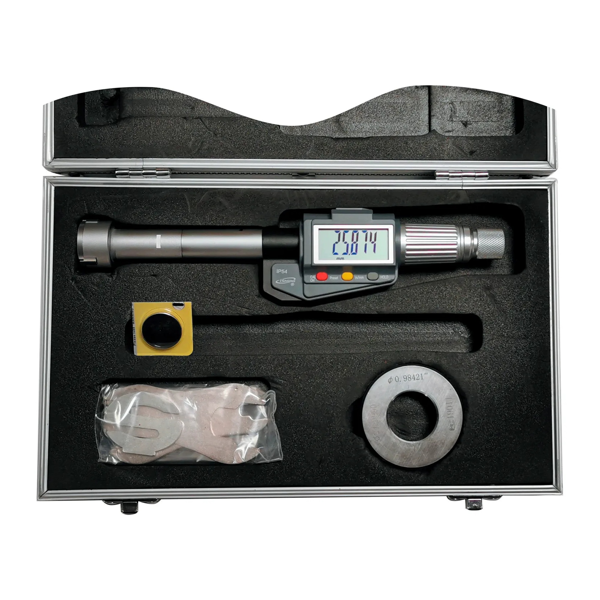 Tri-Point Internal Bore Gauge, 1.0 to 1.2 in. Range
