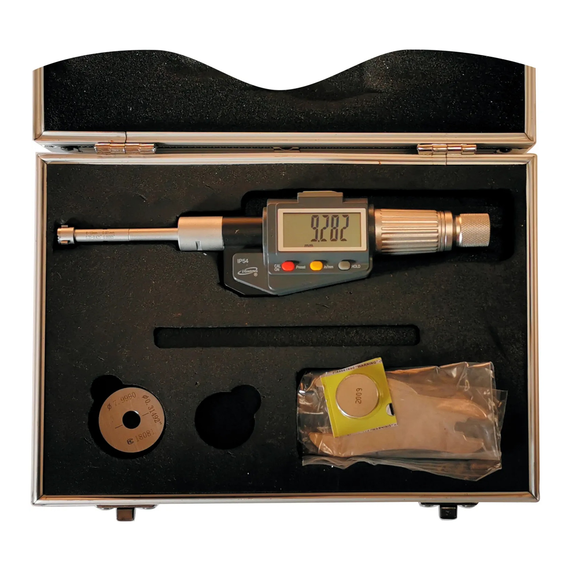 Digital Tri-Point Internal Bore Gauge, 0.315–0.394 in. Range
