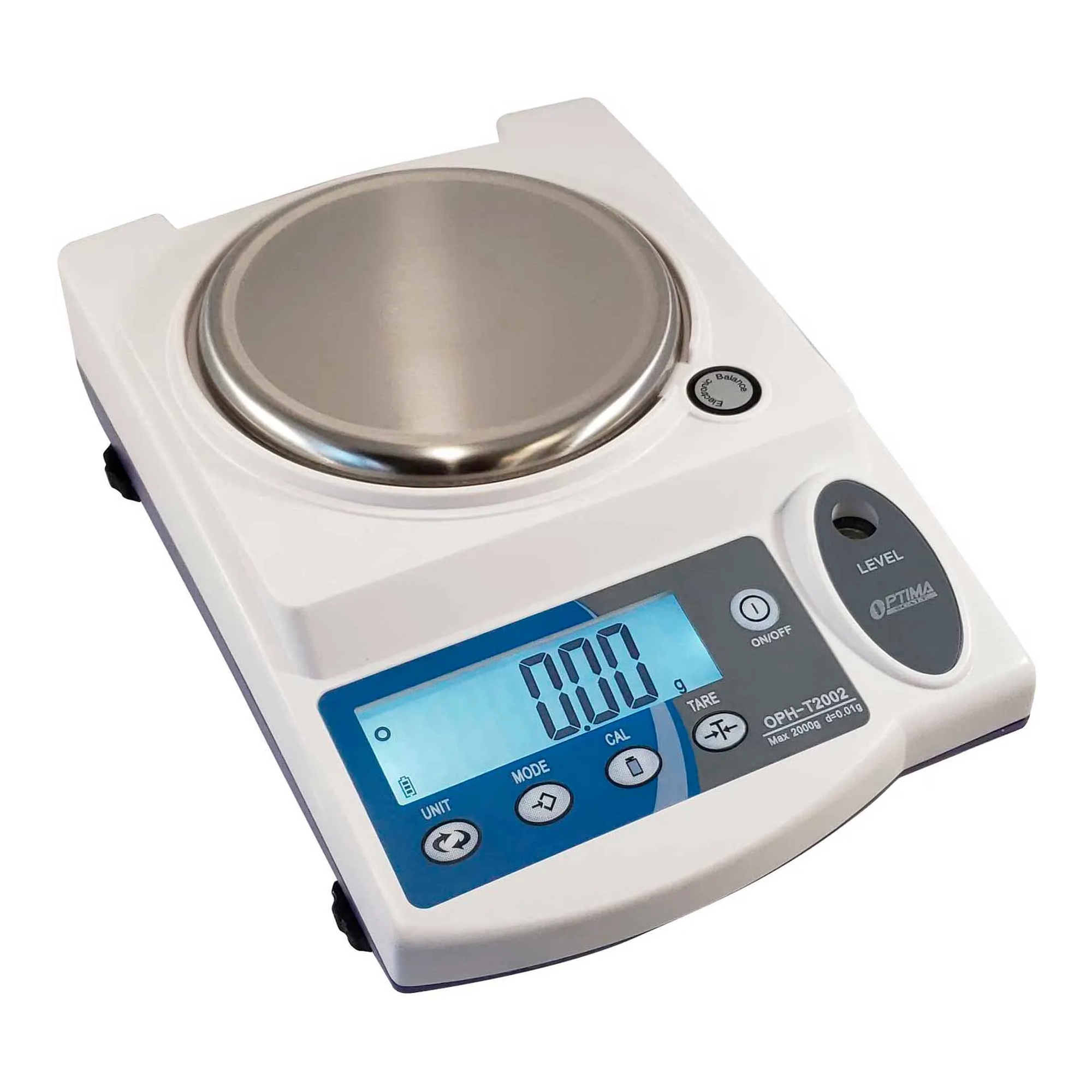 Precision Balance, 2000 g Capacity, 0.1 g Readability