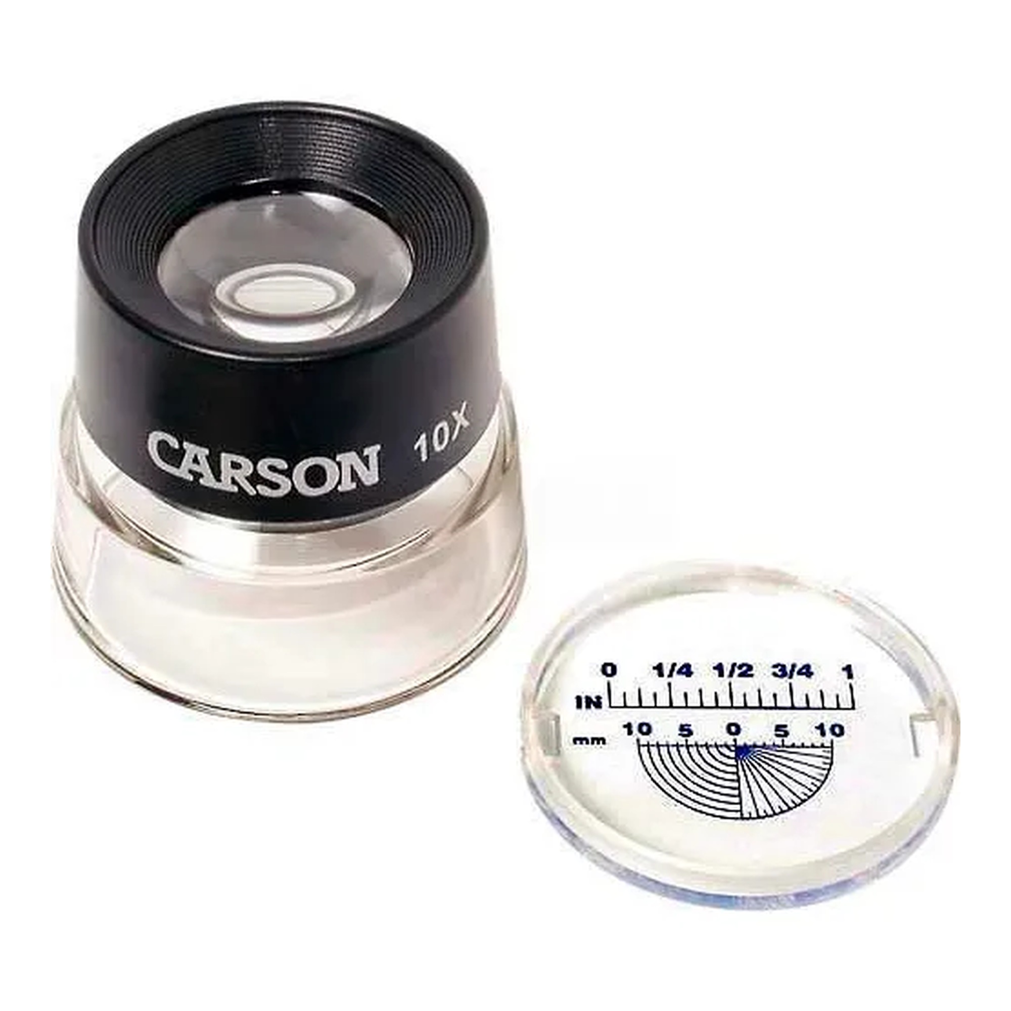 10x Stand Magnifier with Dual Lenses and Measuring Reticle