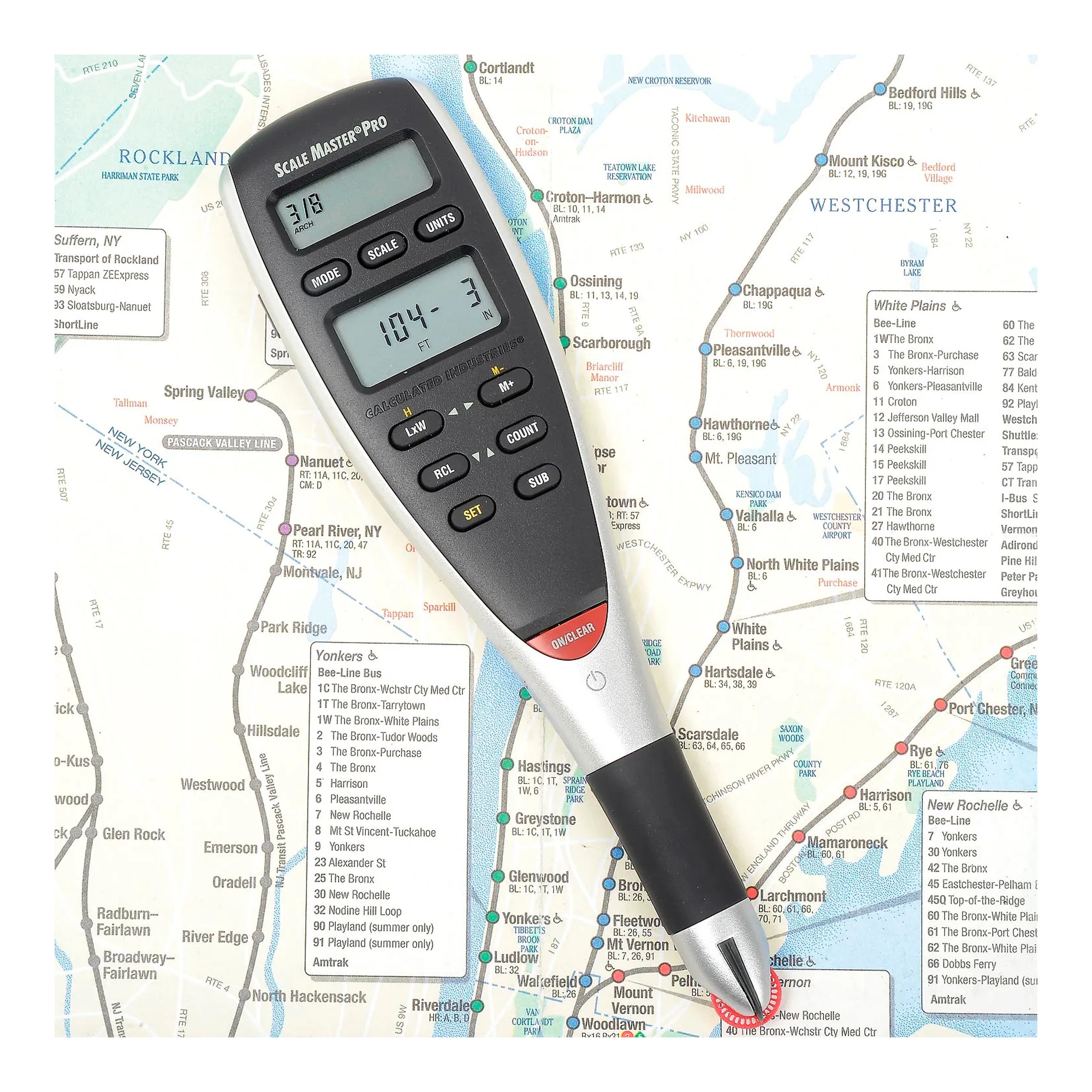 Digital plan measure with built-in scales