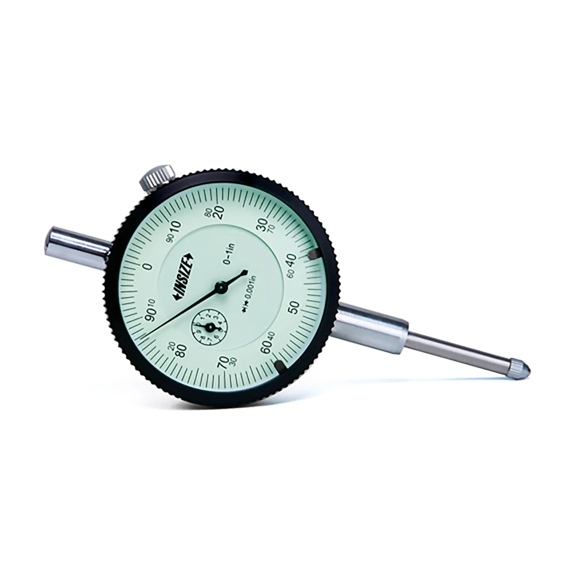 Reverse Reading Dial Indicator with Flat Back, 0–1 in. Range