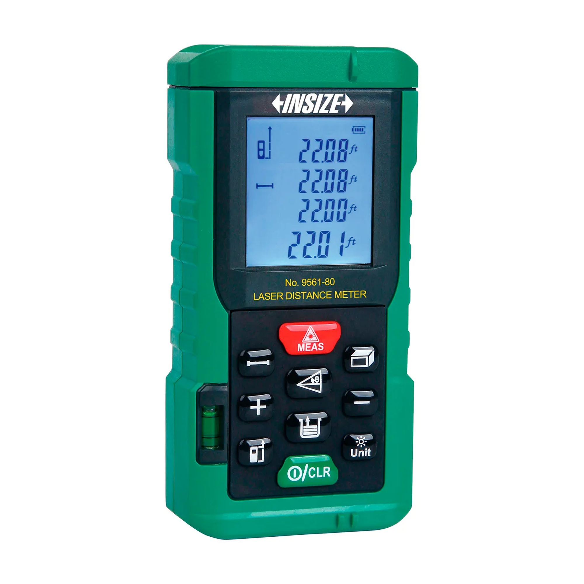 Laser Distance Meter, 0.2 to 262 ft
