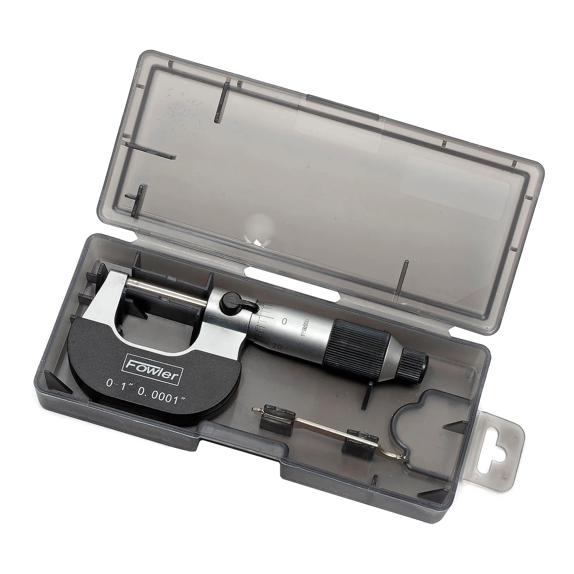 0–1 in. mechanical outside micrometer with ratchet thimble