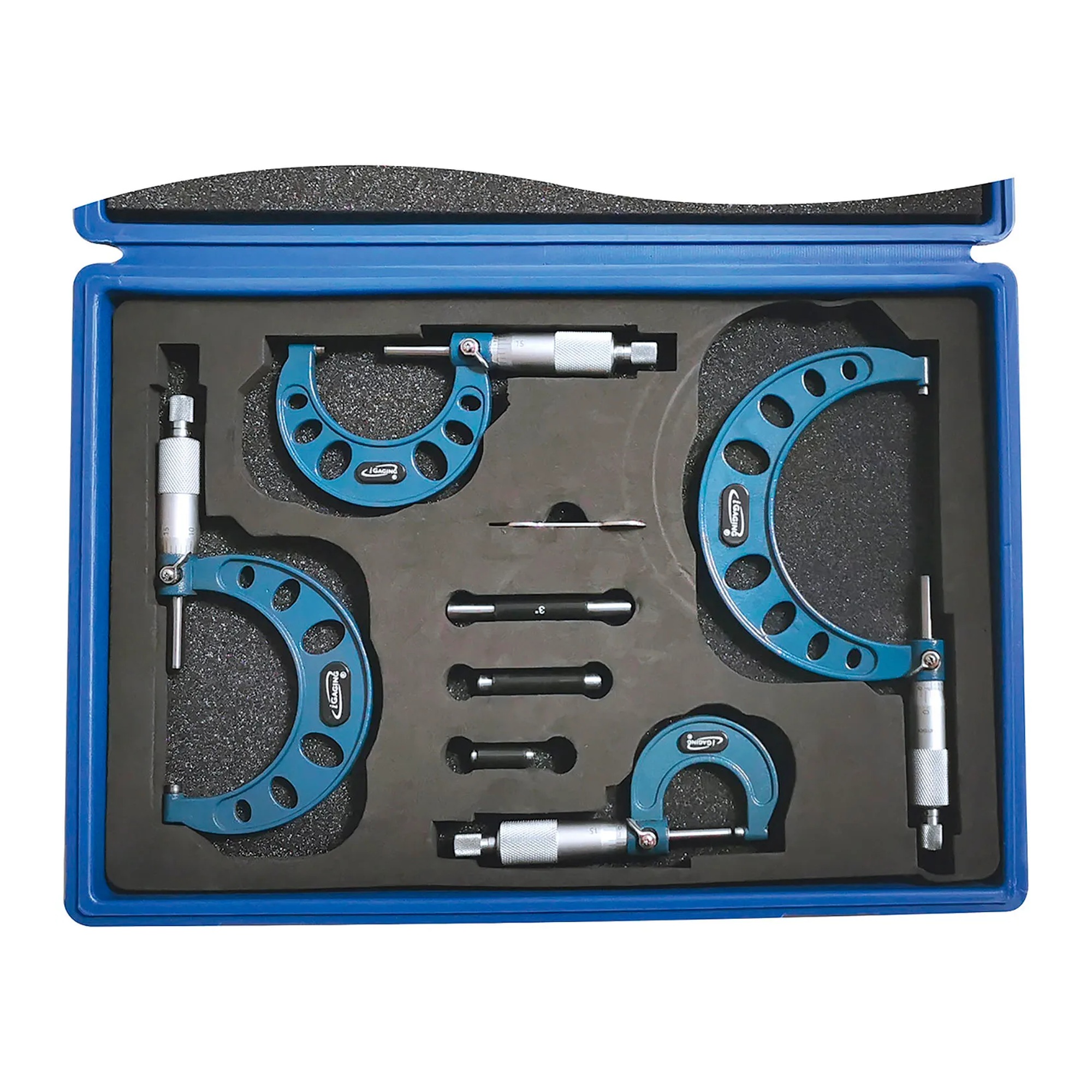 Snap Depth Gauge with Extensions, 0.01 mm