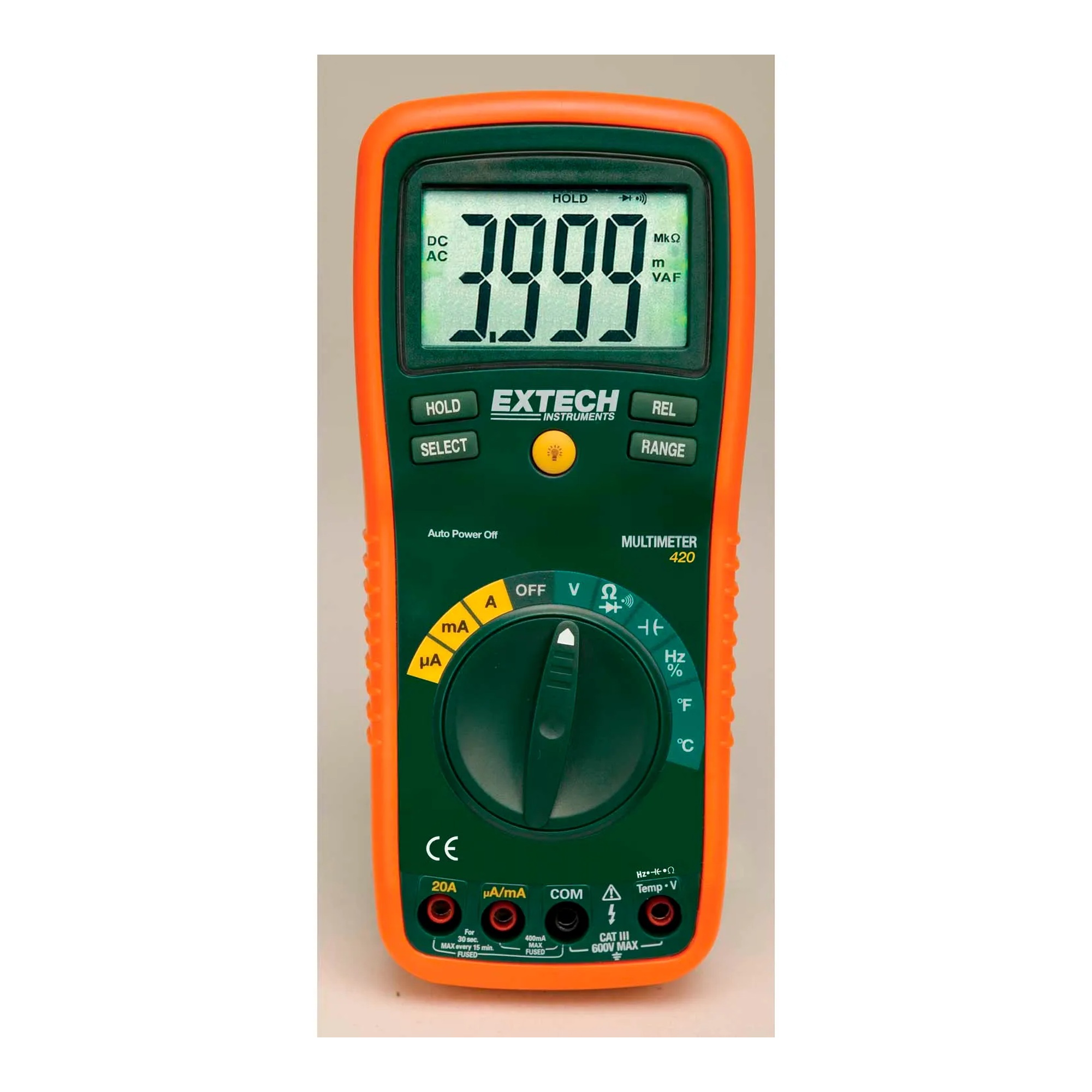 Professional Auto-Ranging Multimeter with Temperature Function