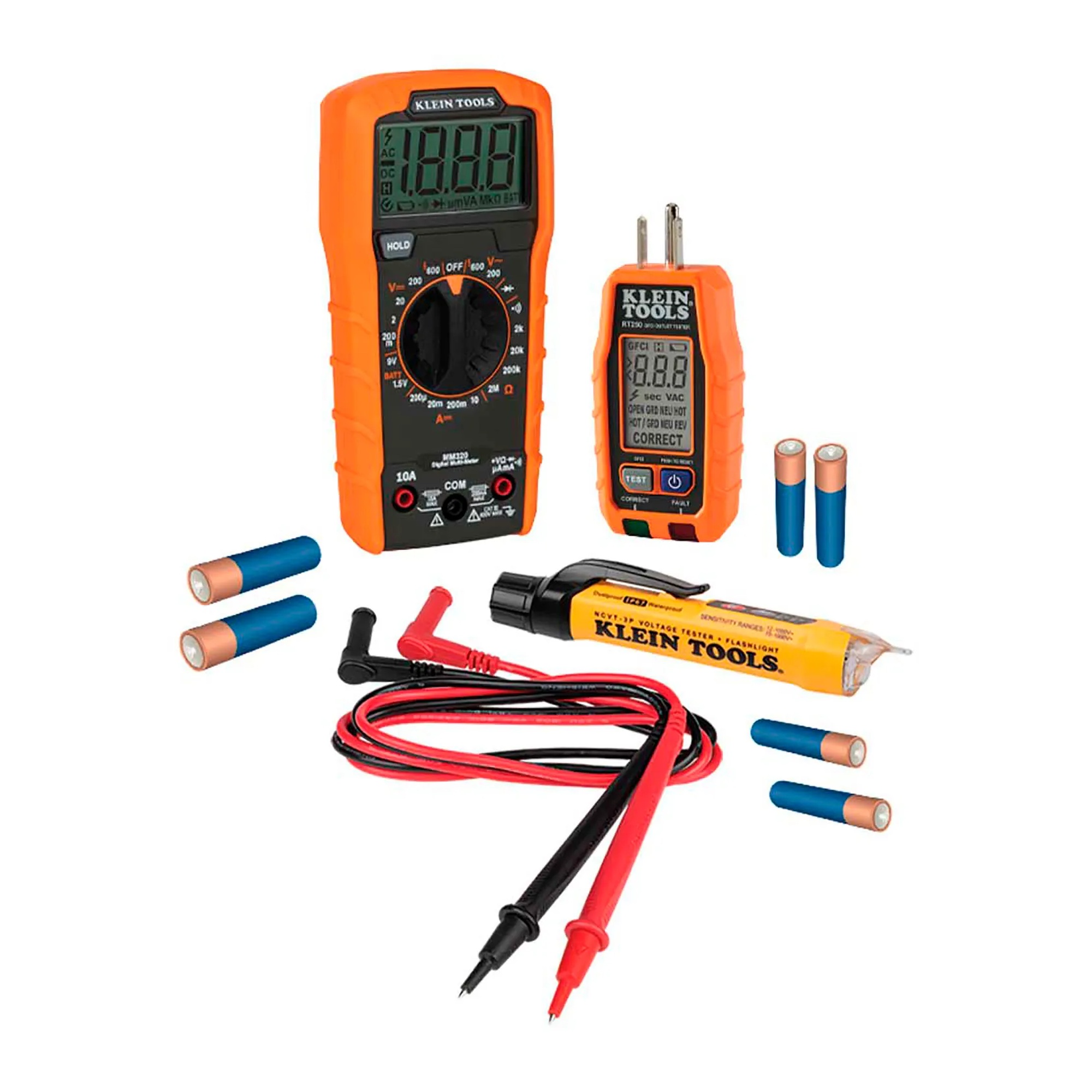 Premium Electrical Test Kit with Multimeter, Voltage Tester and Outlet Tester