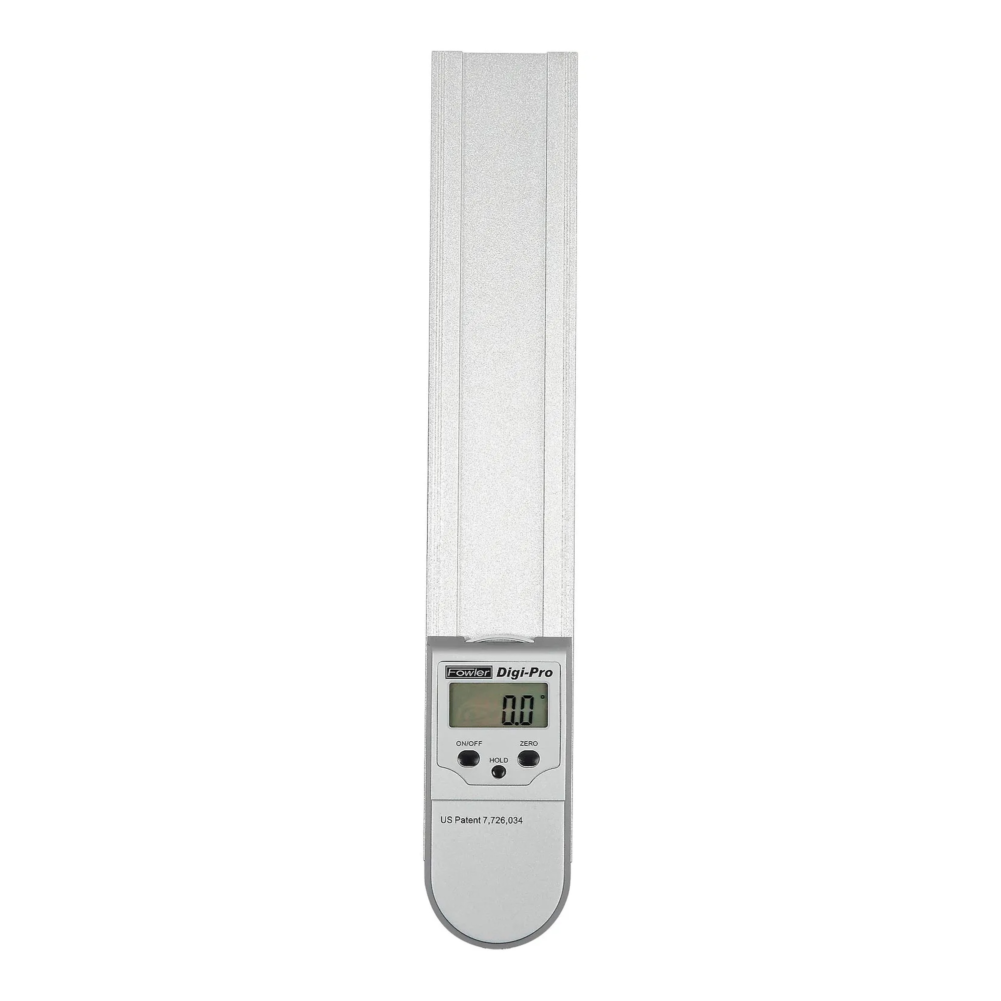 Electronic protractor with digital display and embedded magnets